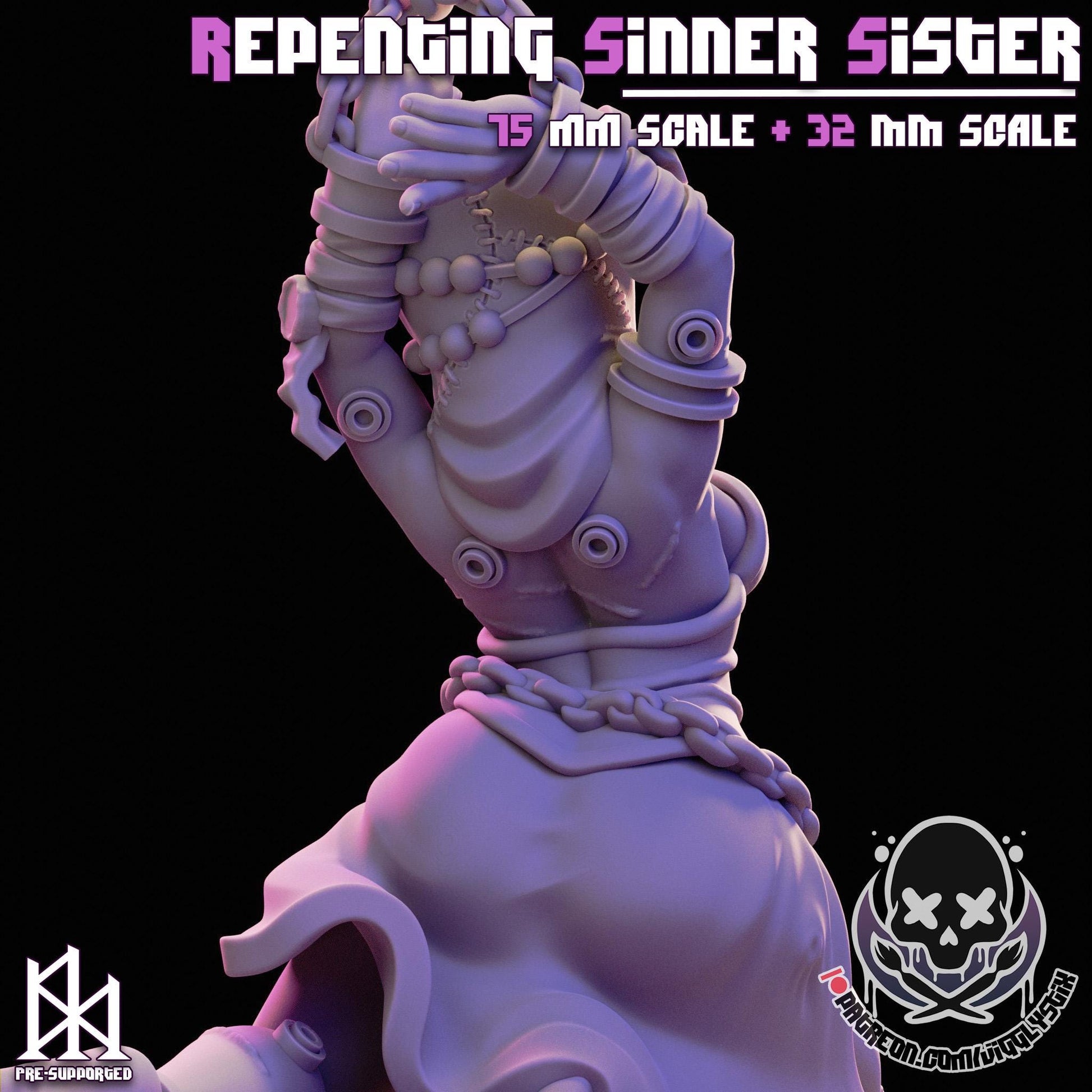 Repenting Sinner Sister | Miniature | Jigglystix