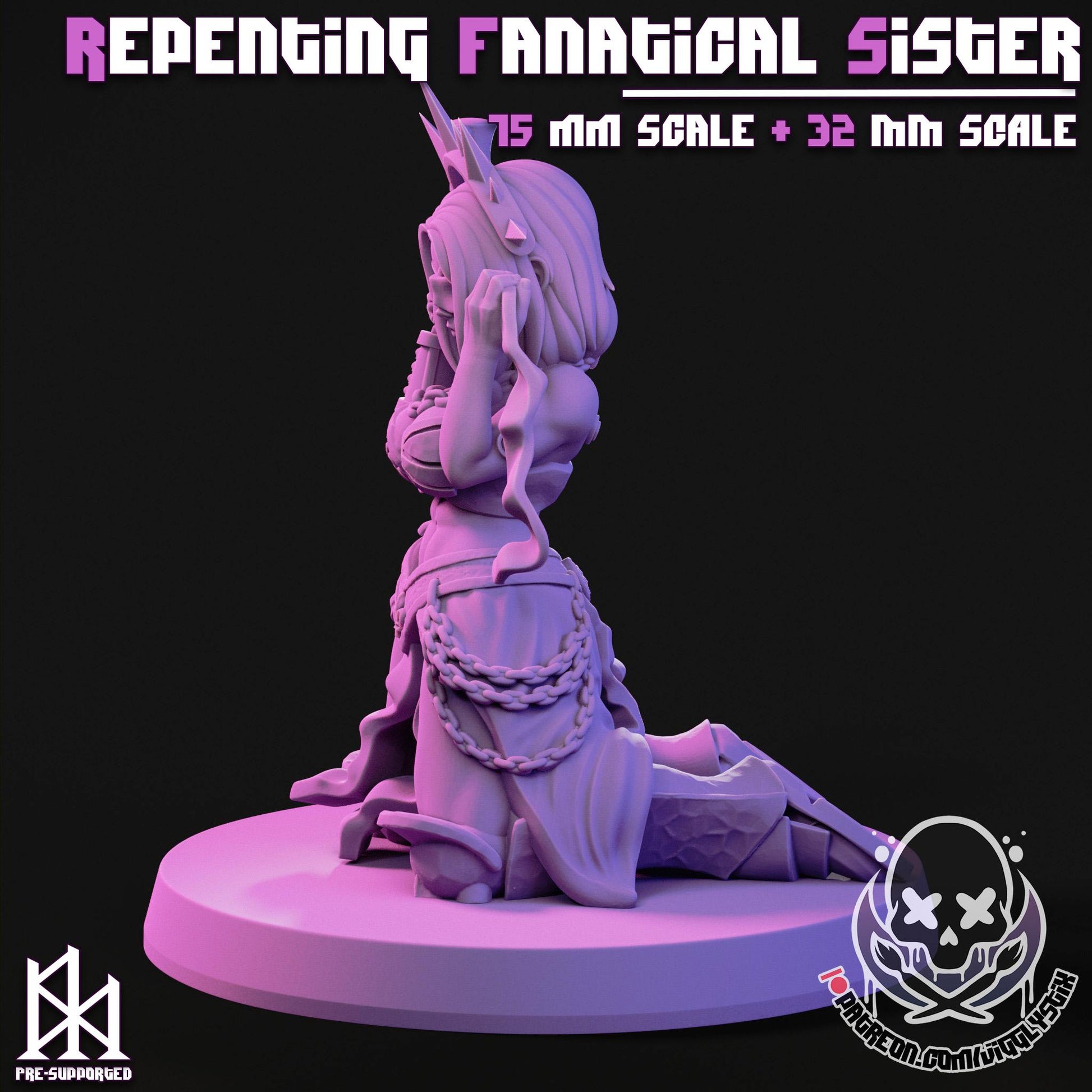 Repenting Fanatical Sister | Miniature | Jigglystix
