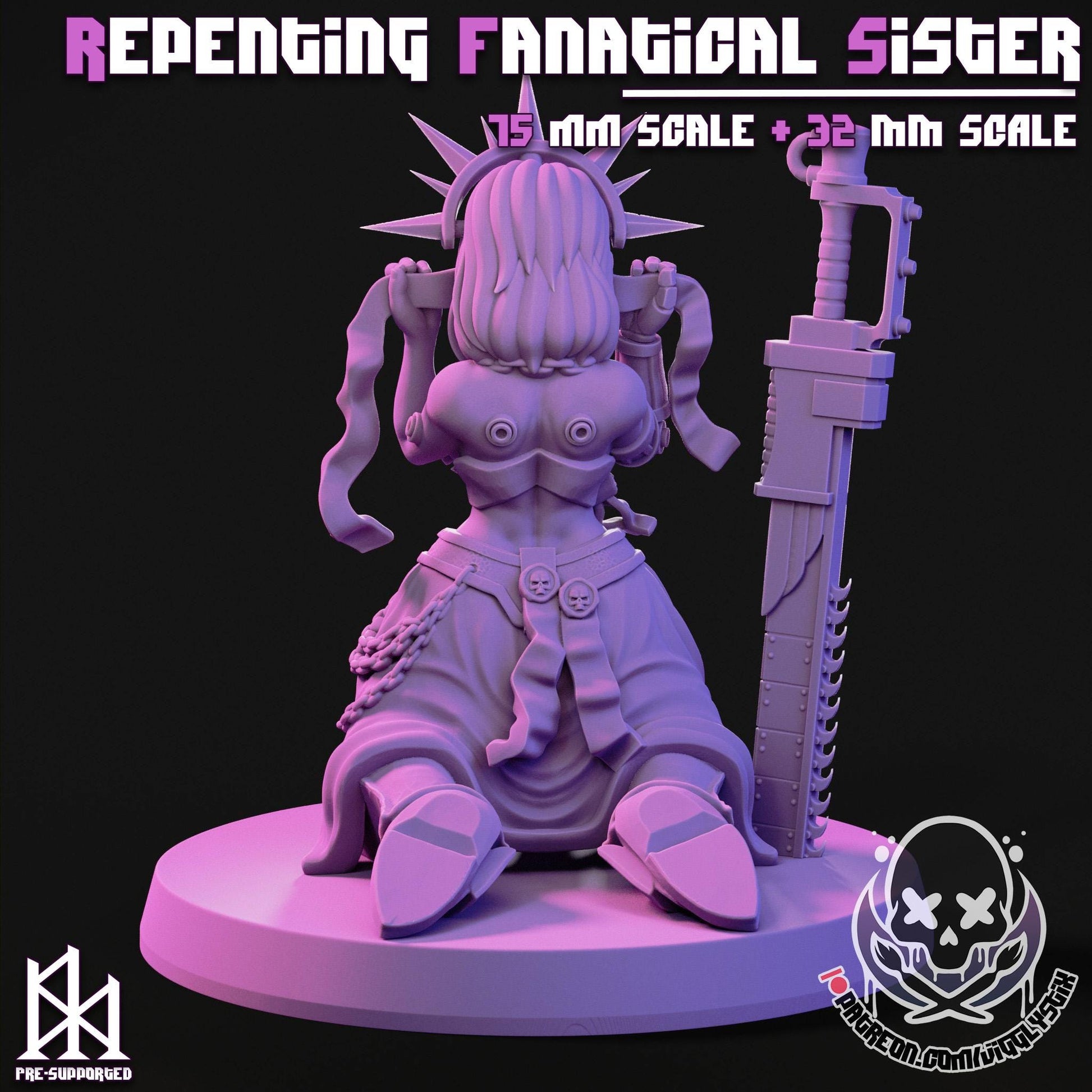 Repenting Fanatical Sister | Miniature | Jigglystix