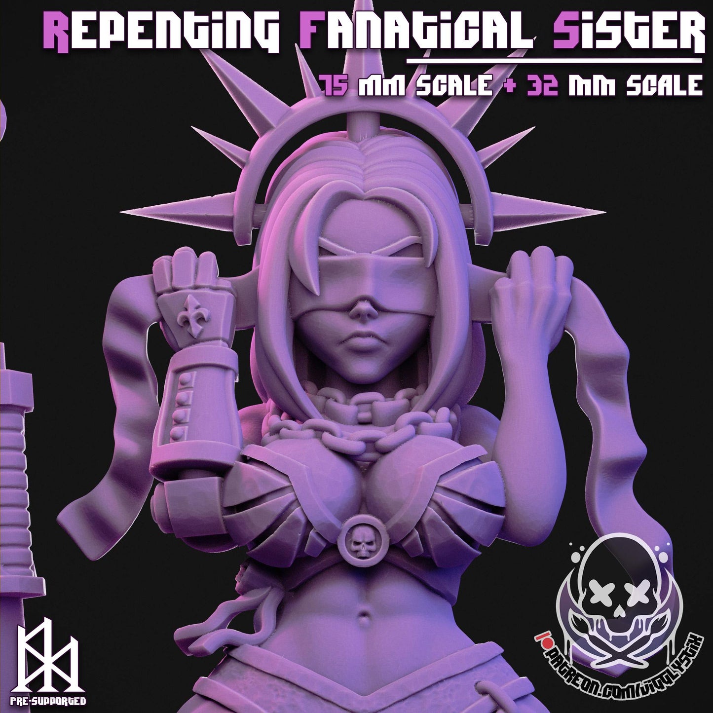 Repenting Fanatical Sister | Miniature | Jigglystix