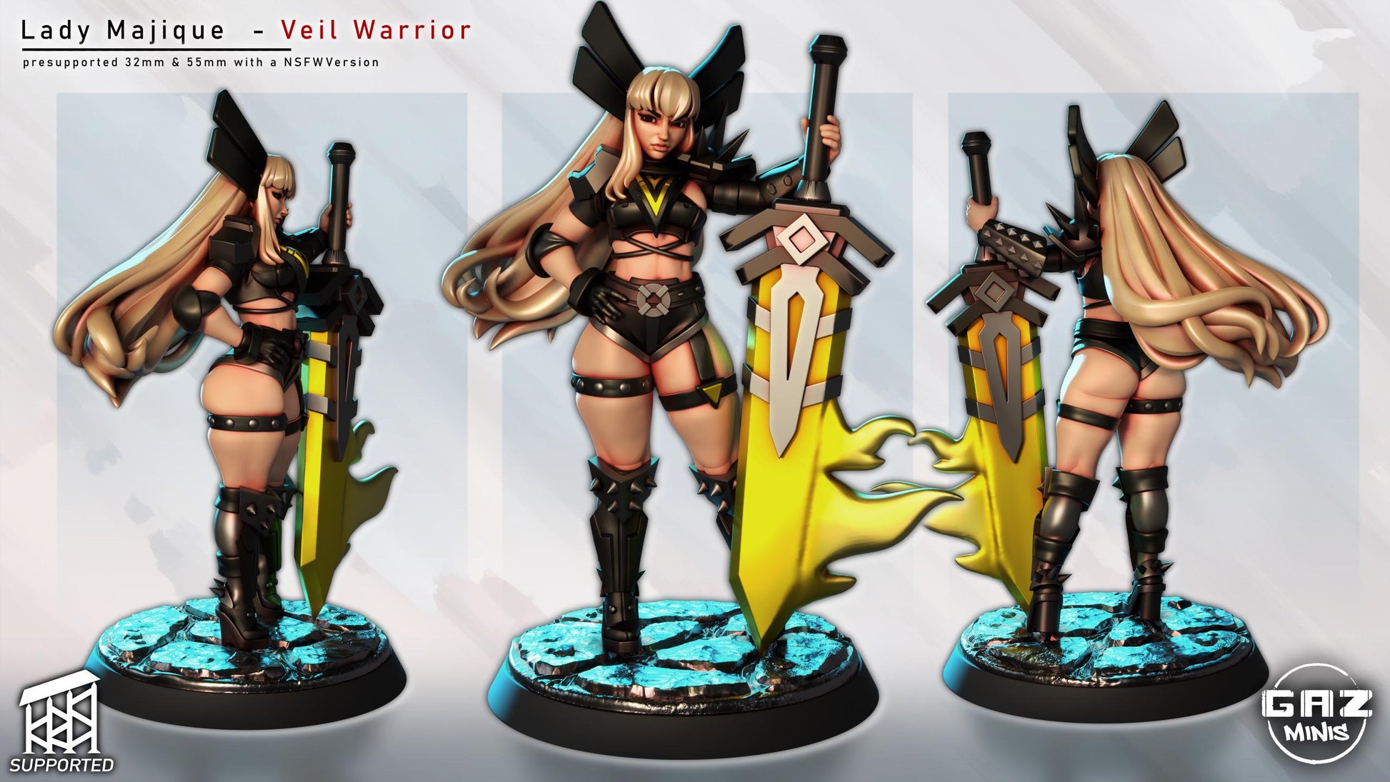 Veil Warrior Lady Majique | Gaz Minis