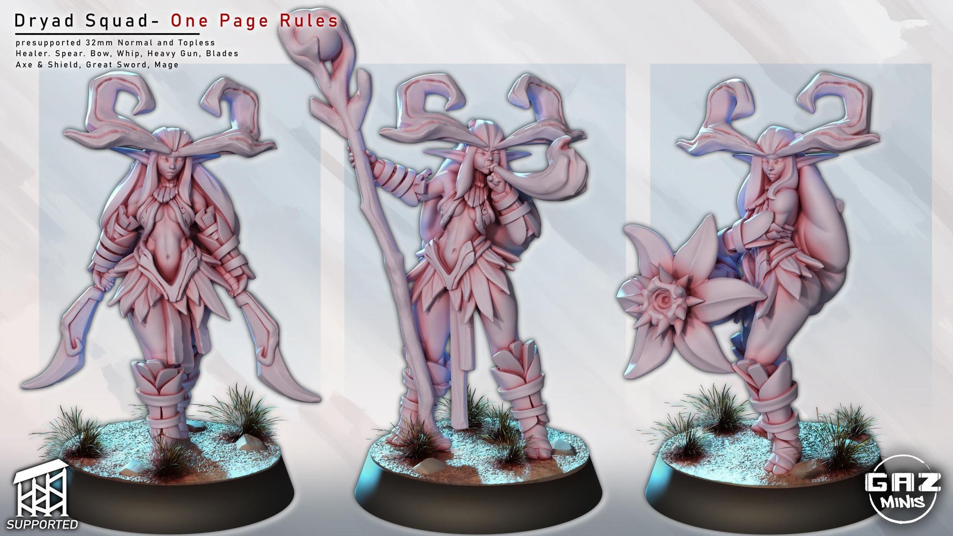 Dryad Squad Miniature Bundle | Gaz Minis