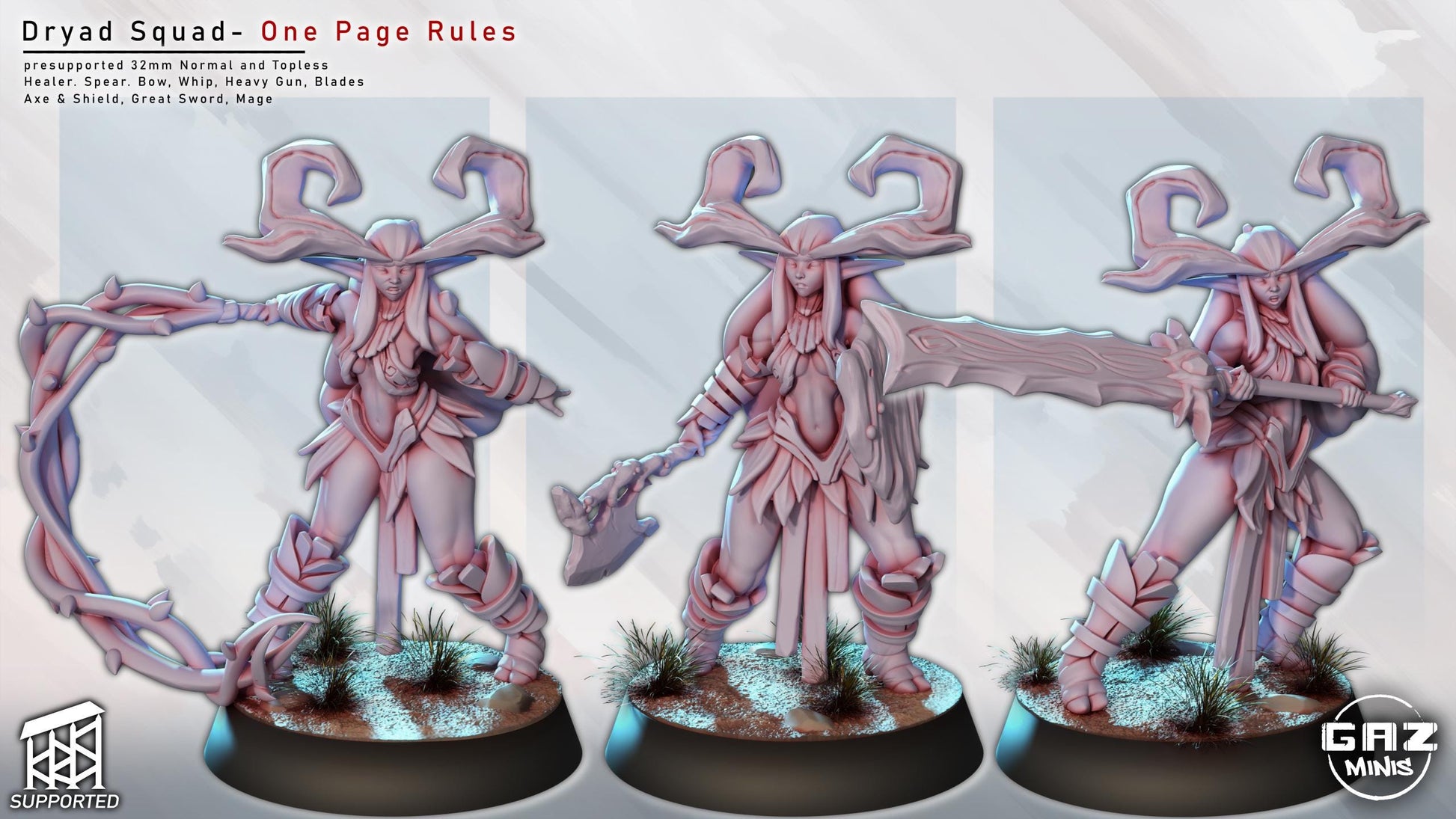 Dryad Squad Miniature Bundle | Gaz Minis