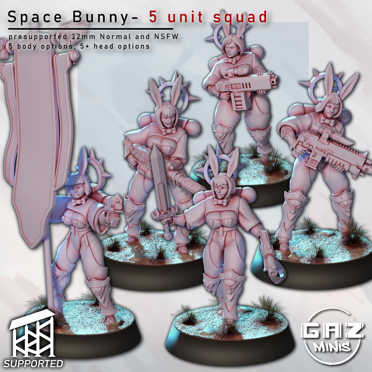 Space Bunny Squad | Pin Up Miniatures | Gaz Minis