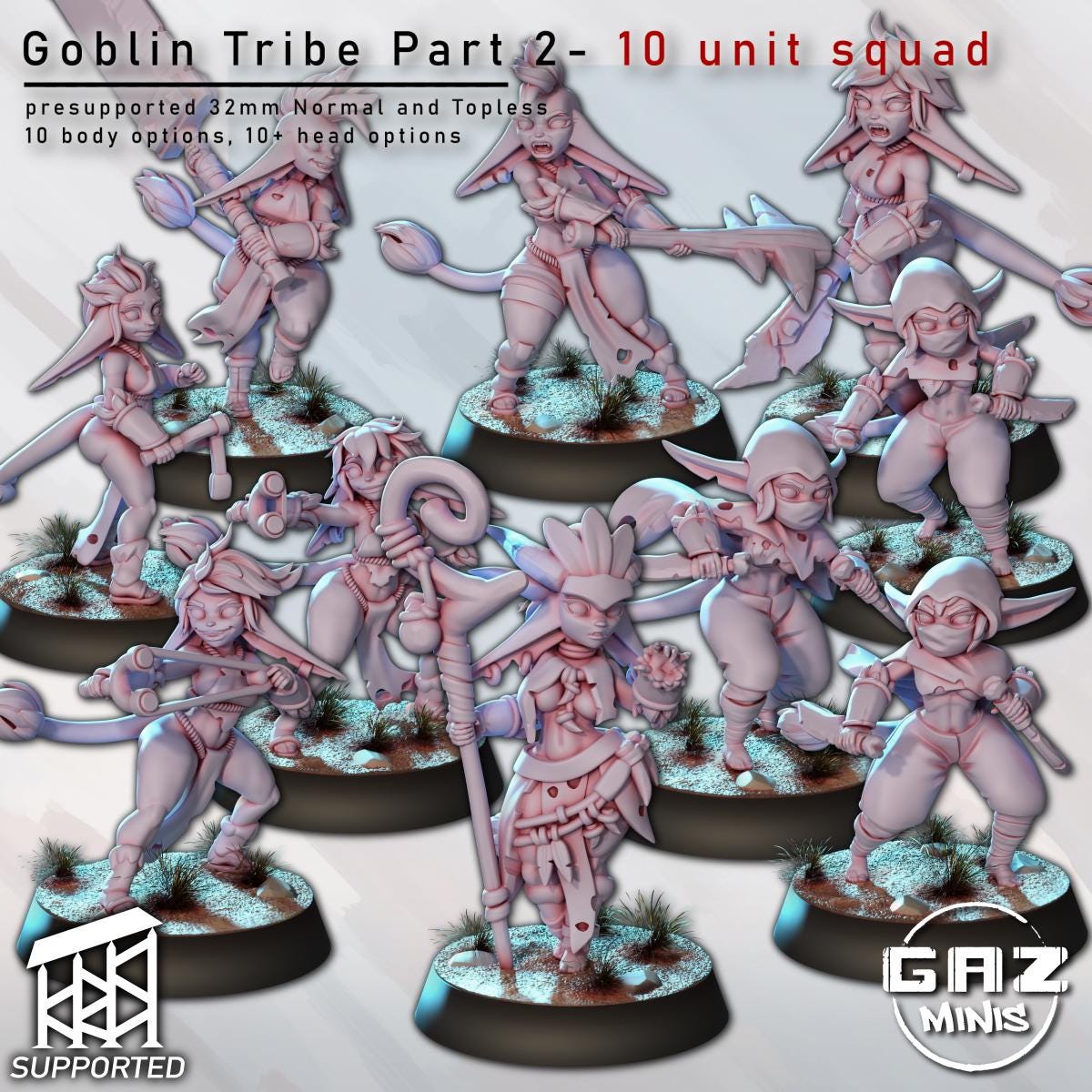 Goblin Tribe Warrior Bundle | Gaz Miniatures
