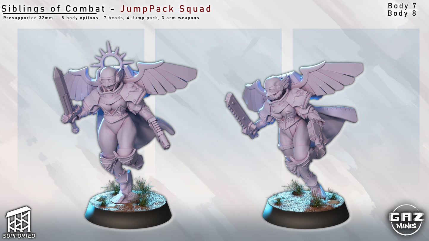 Siblings of Combat JumpPack Miniature Bundle | Gaz Minis