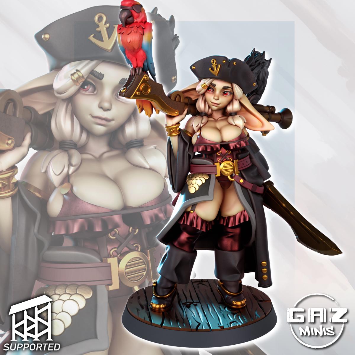 Moxie 'Minx' Seastrider - Goblin Pirate Girl | Gaz Minis