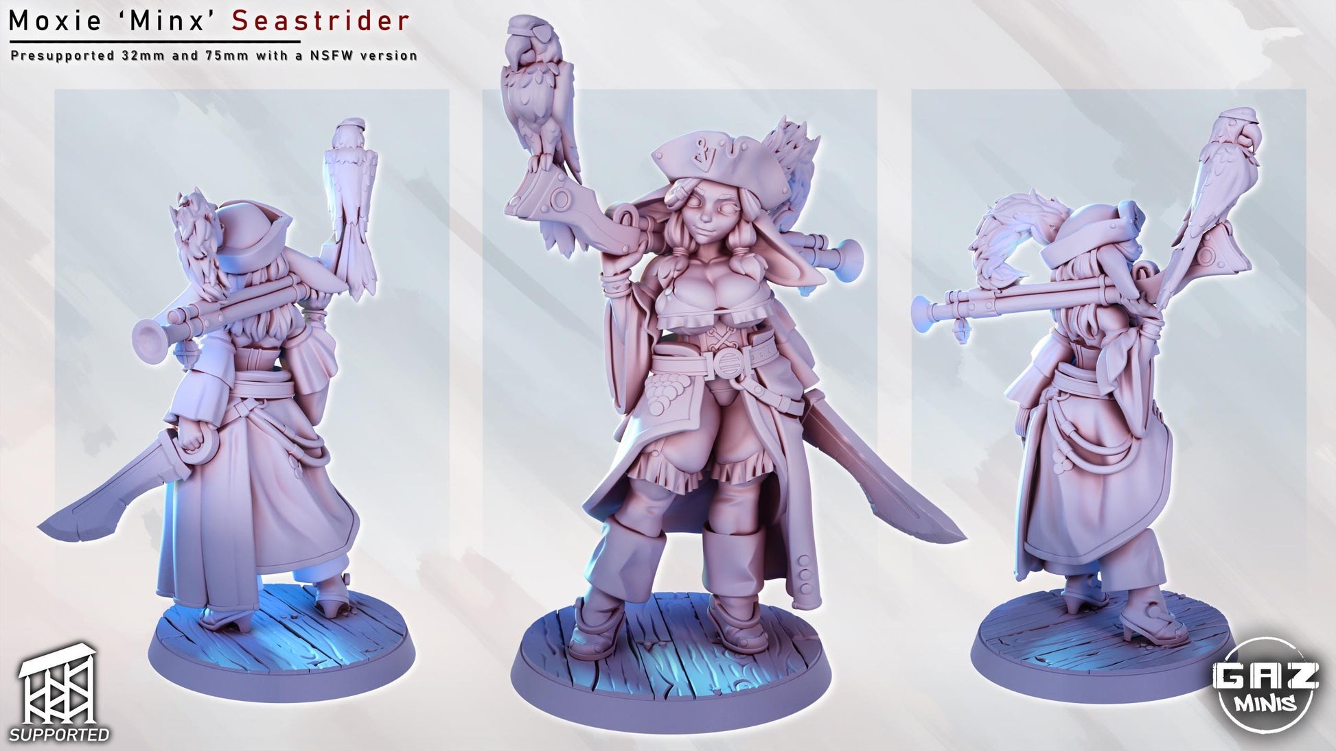 Moxie 'Minx' Seastrider - Goblin Pirate Girl | Gaz Minis