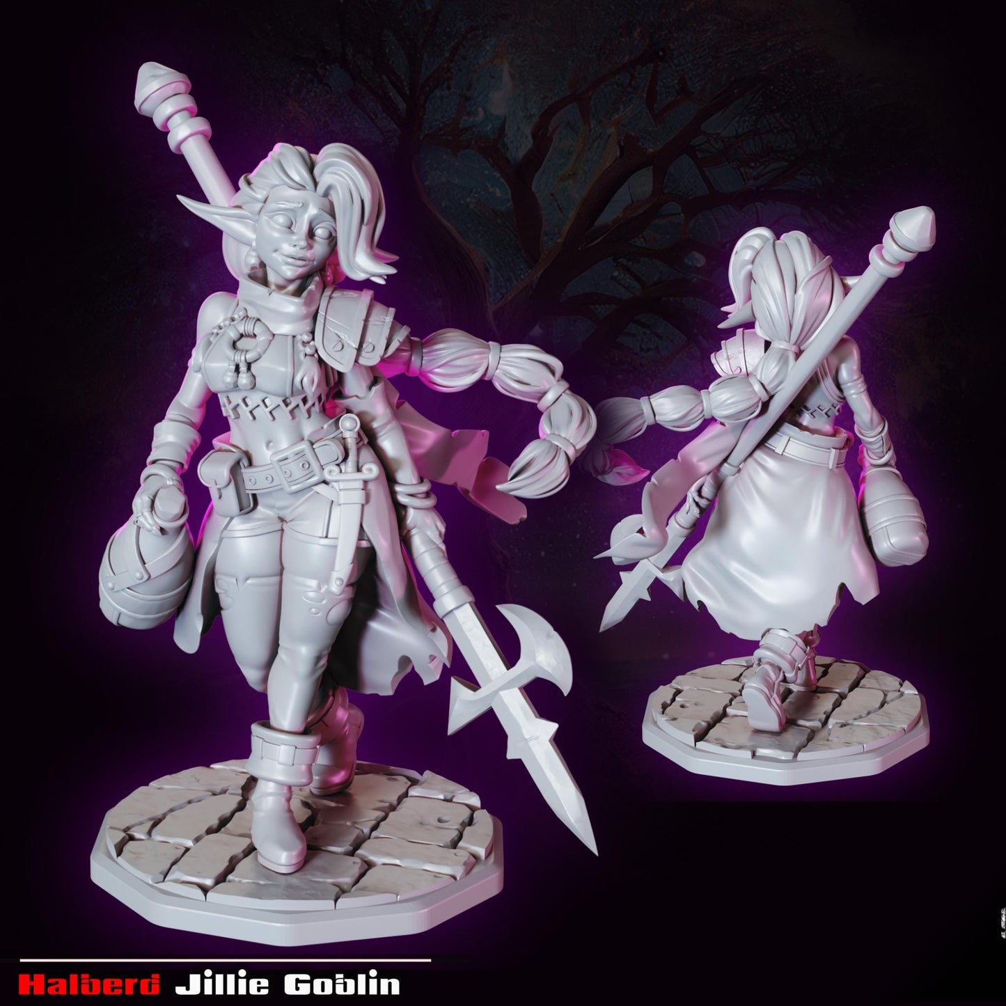 Halberd Goblin Miniature | Gaz Minis