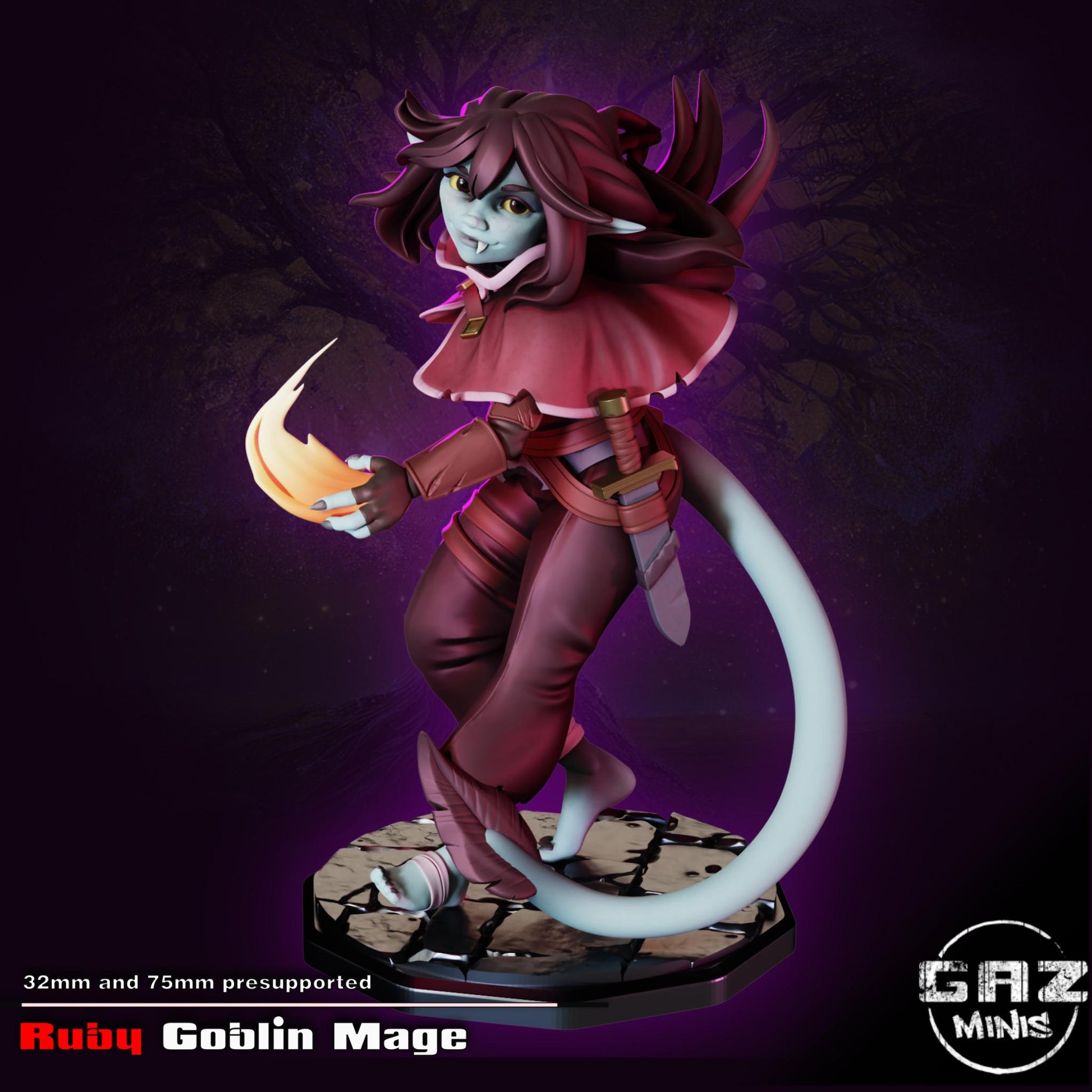 Goblin Mage Miniature | Gaz Minis
