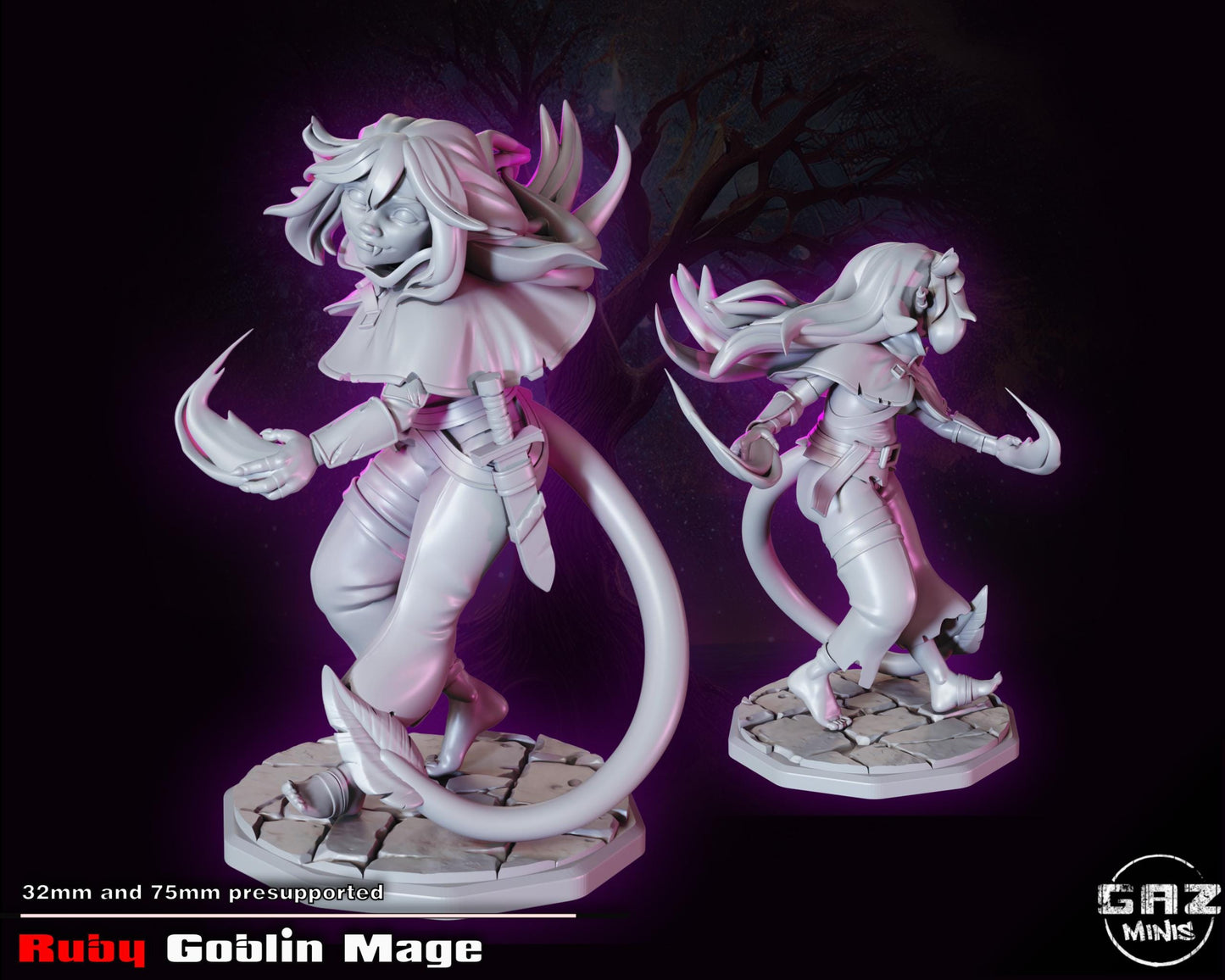 Goblin Mage Miniature | Gaz Minis