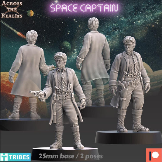 Space Captain Miniature | 32mm | Across the Realms