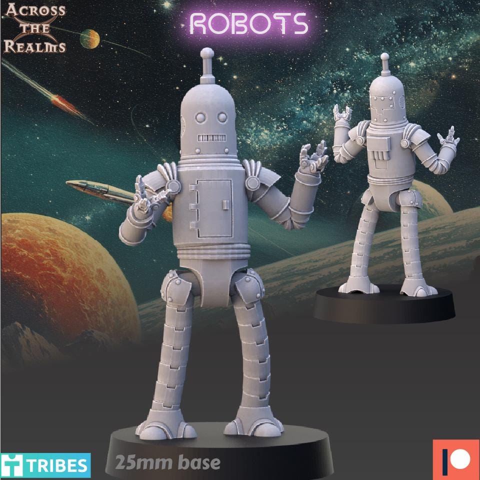 Space Robot Miniatures | 32mm | Across the Realms