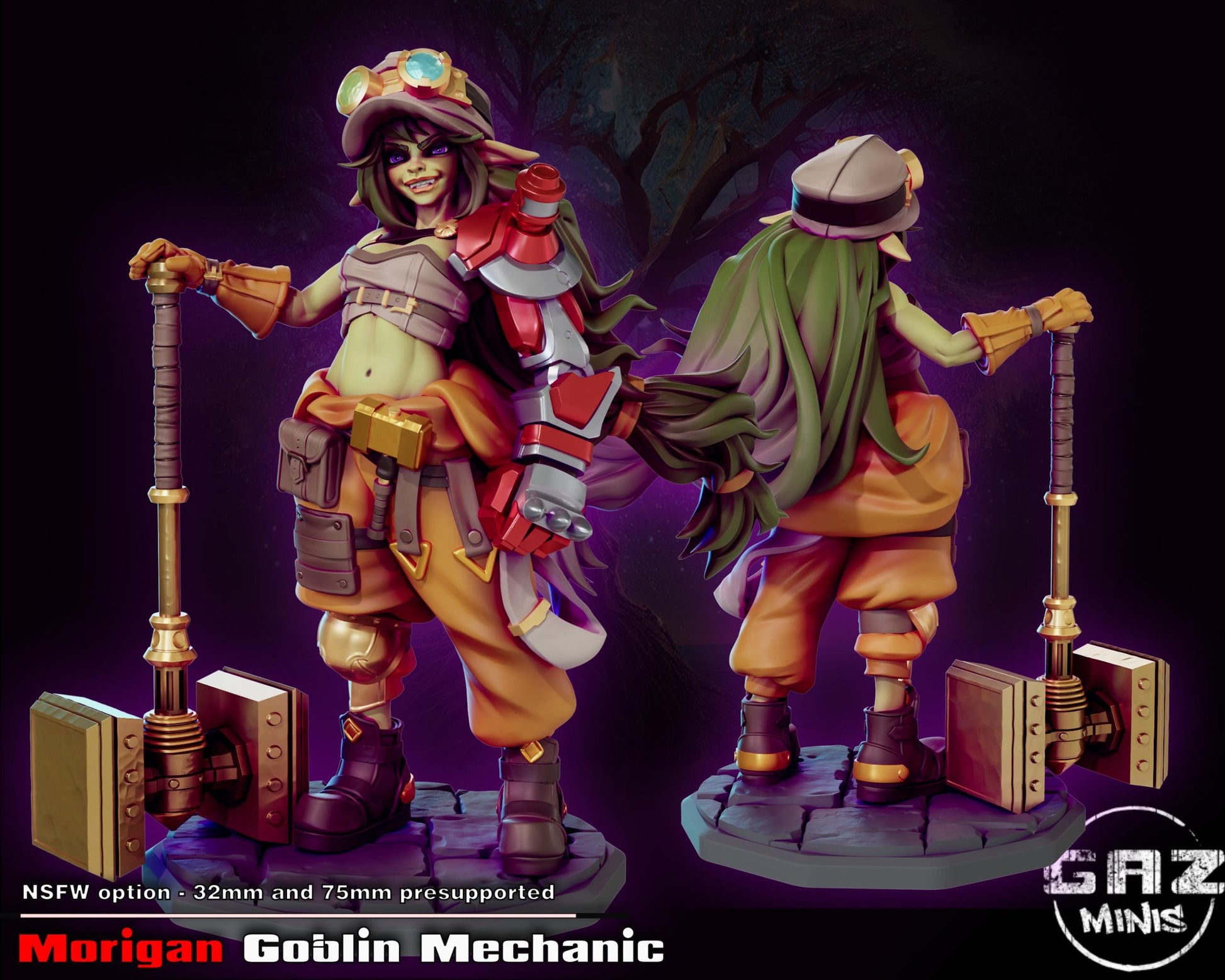 Goblin Mechanic Miniature | Gaz Minis