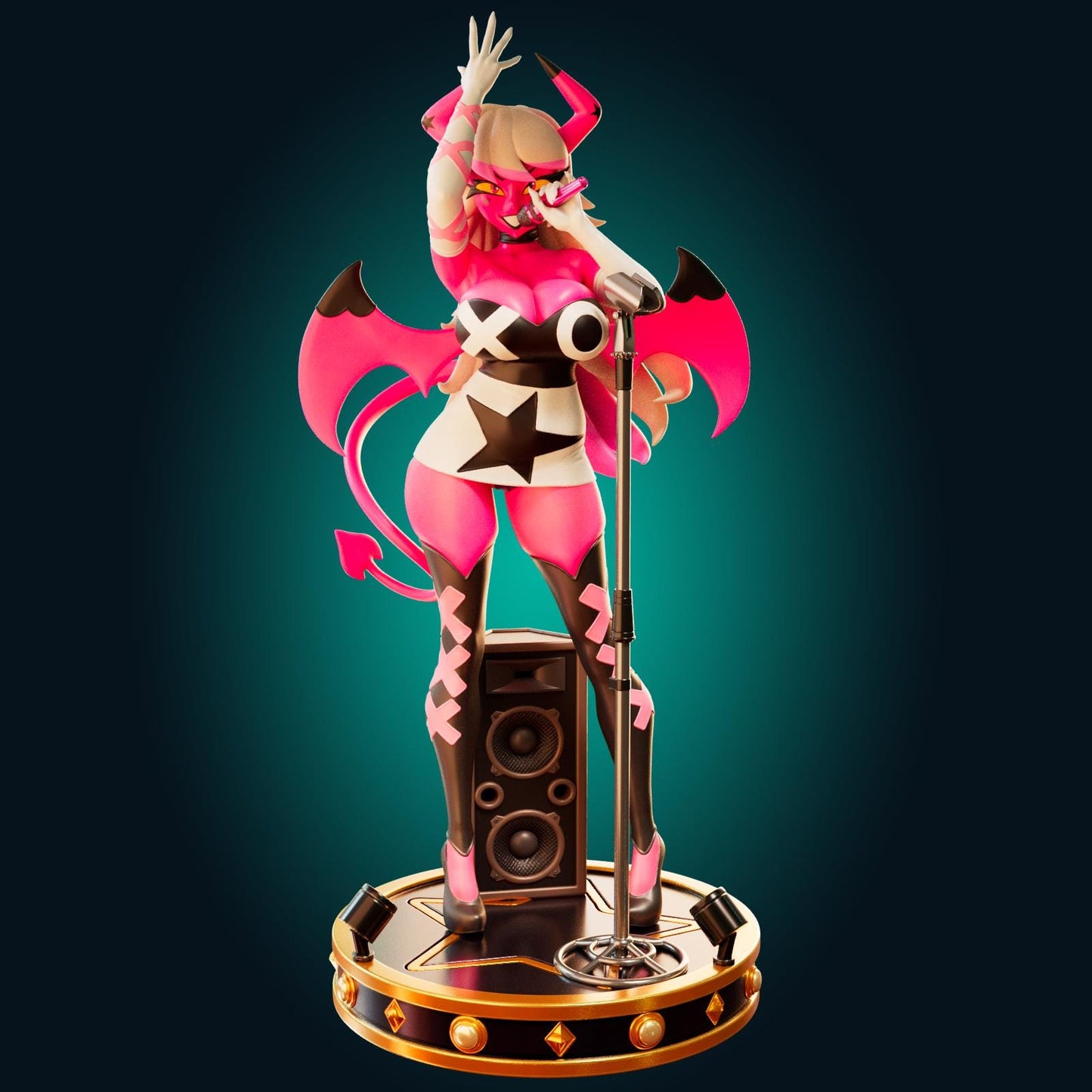 Succubus Demon Girl Model Kit | 3D Resin Printed Figurine | Officer Rhu