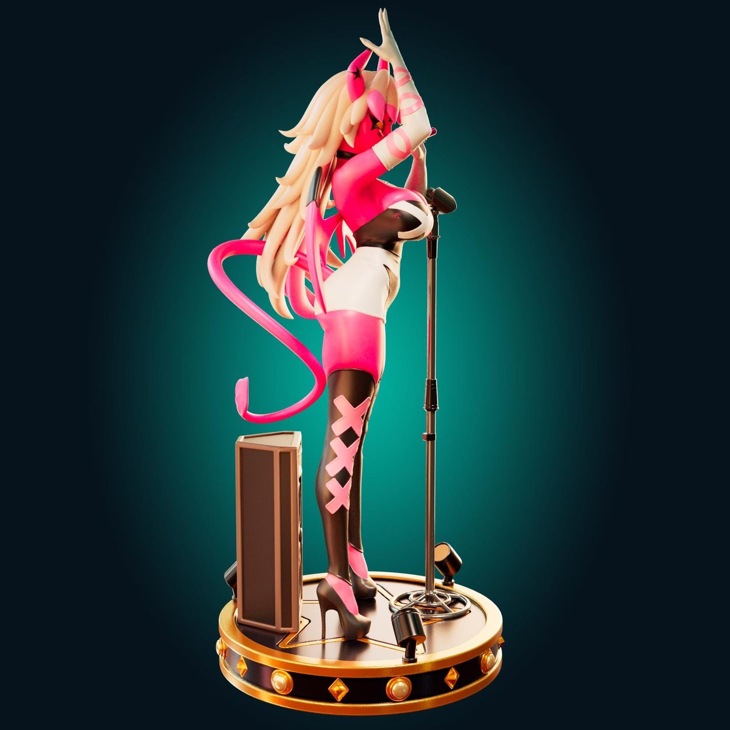 Succubus Demon Girl Model Kit | 3D Resin Printed Figurine | Officer Rhu