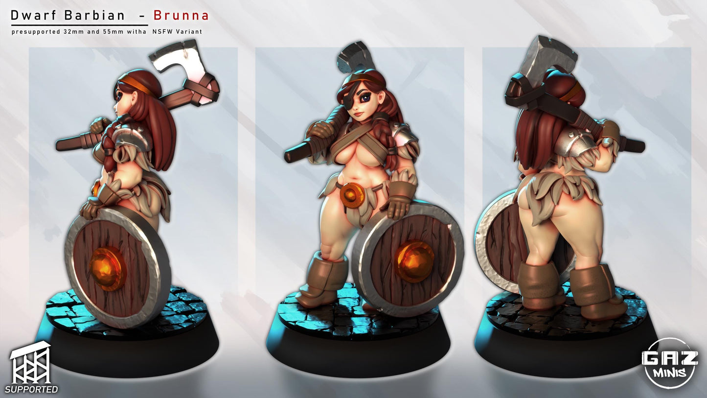 Dwarf Barbarian Miniature | Gaz Minis