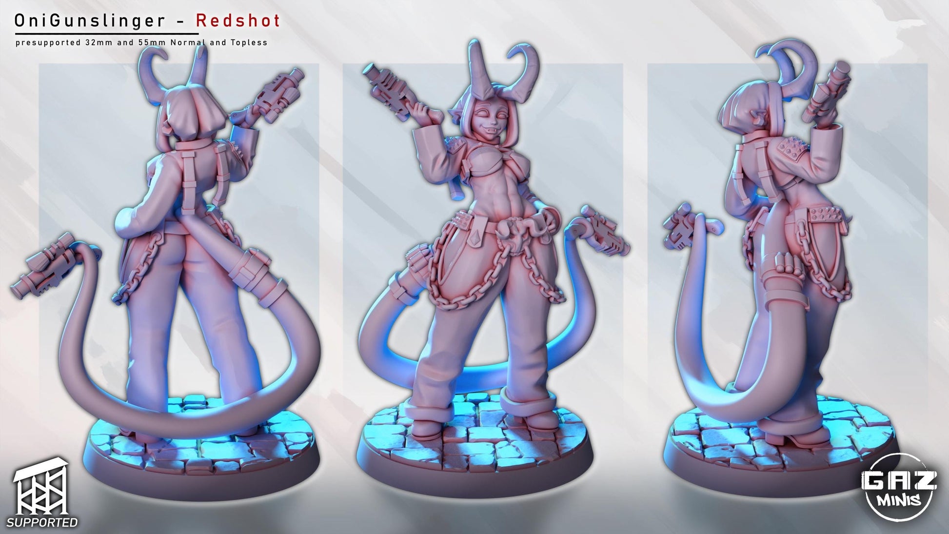 Oni Gunslinger Miniature | Gaz Minis