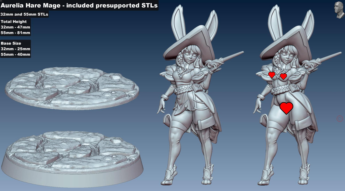 Hare Mage Miniature | Gaz Minis