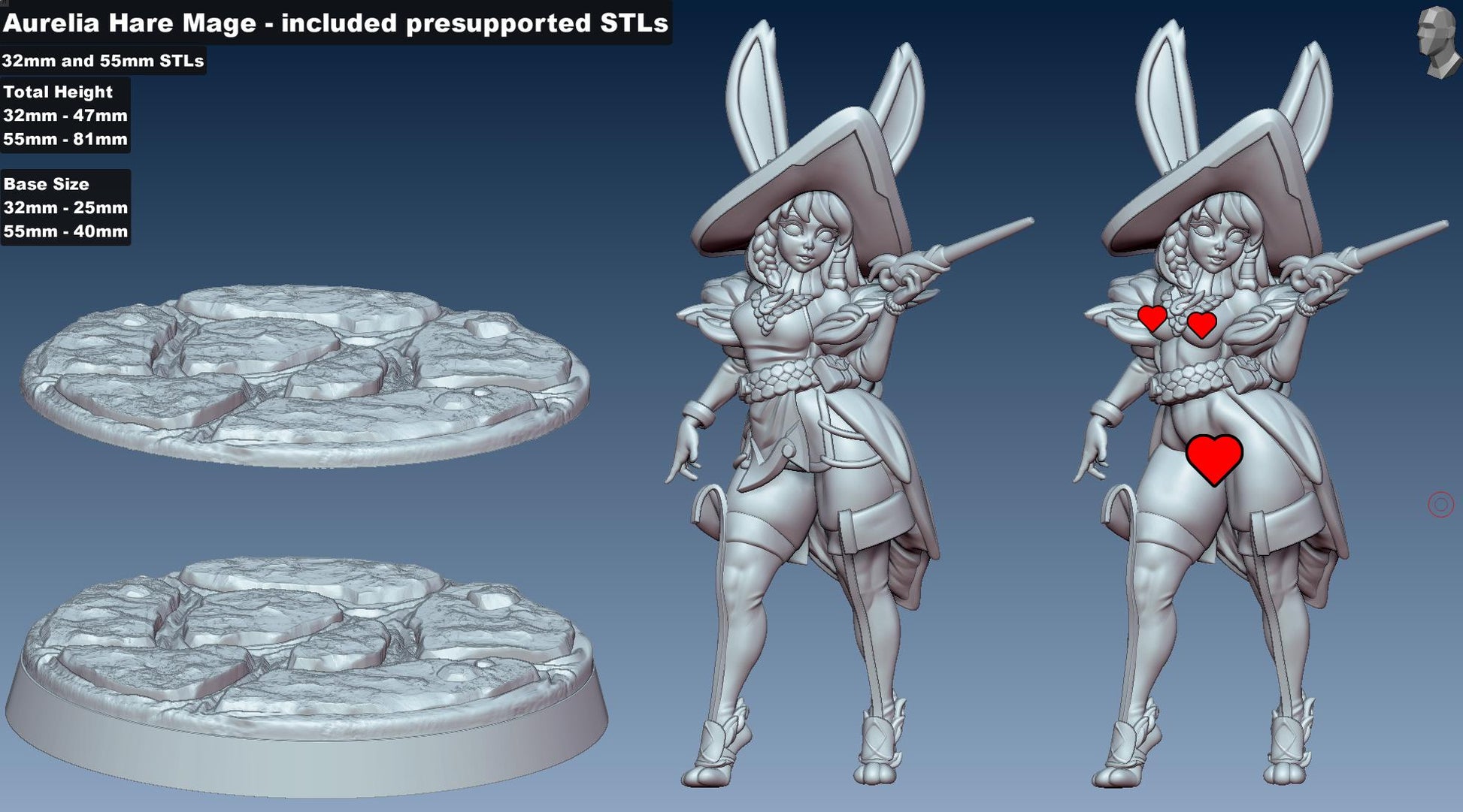 Hare Mage Miniature | Gaz Minis