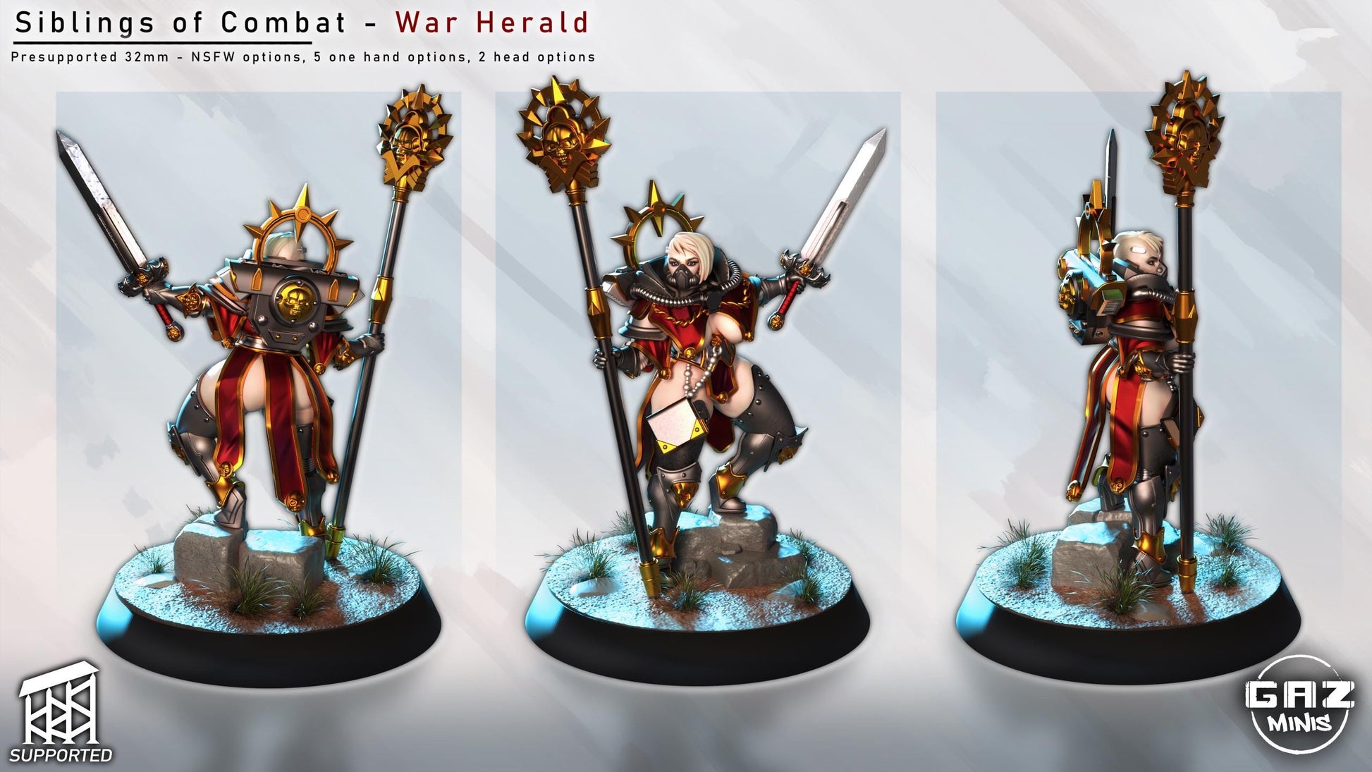 War Herald Sibling of Combat | Gaz Minis