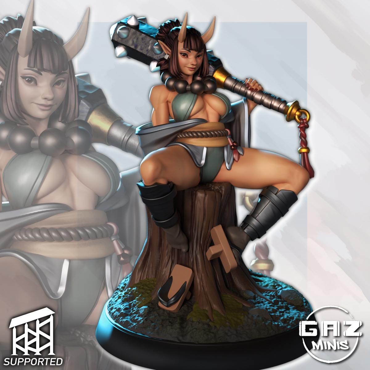 Shizuka - Oni on Stump | Gaz Minis