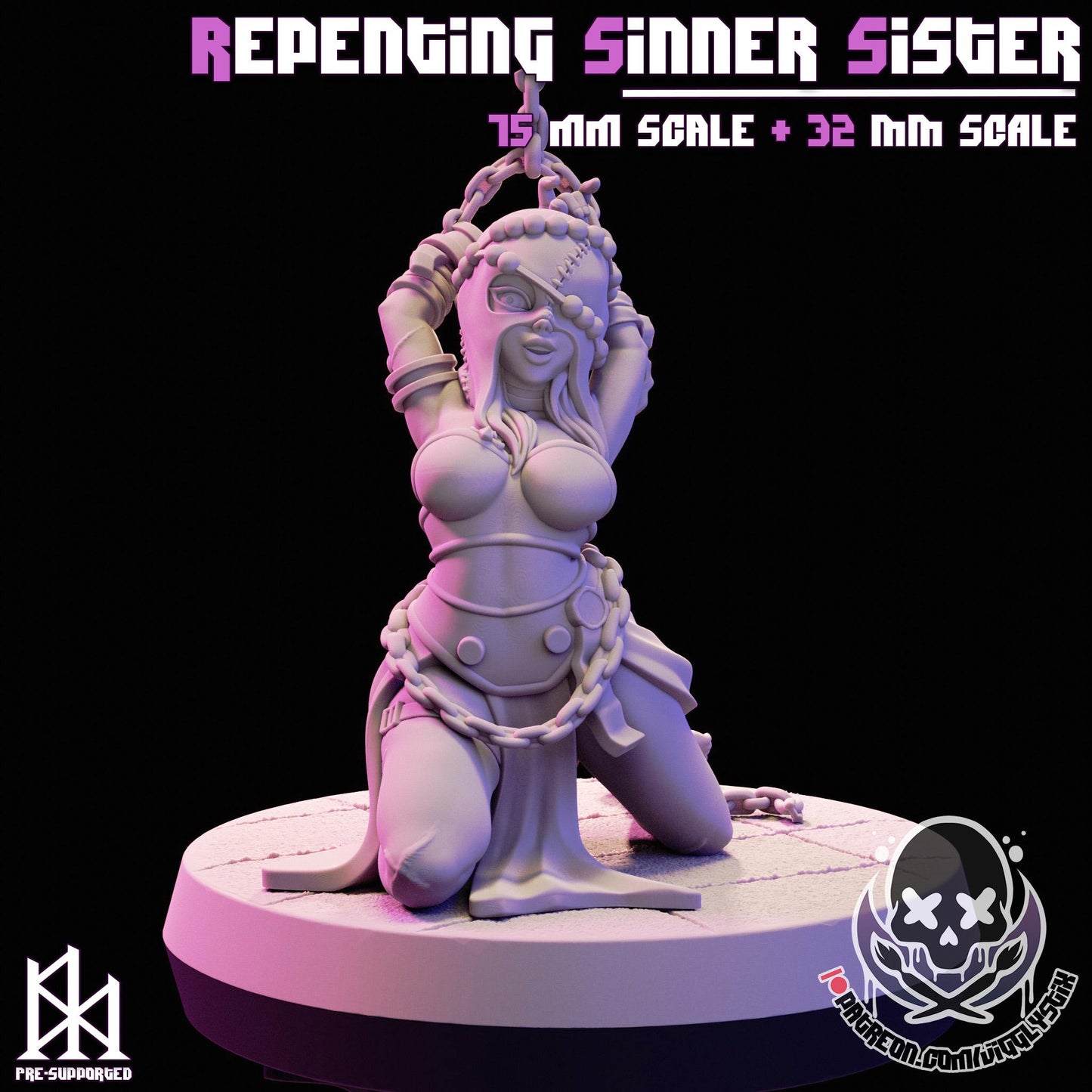 Repenting Sinner Sister | Miniature | Jigglystix