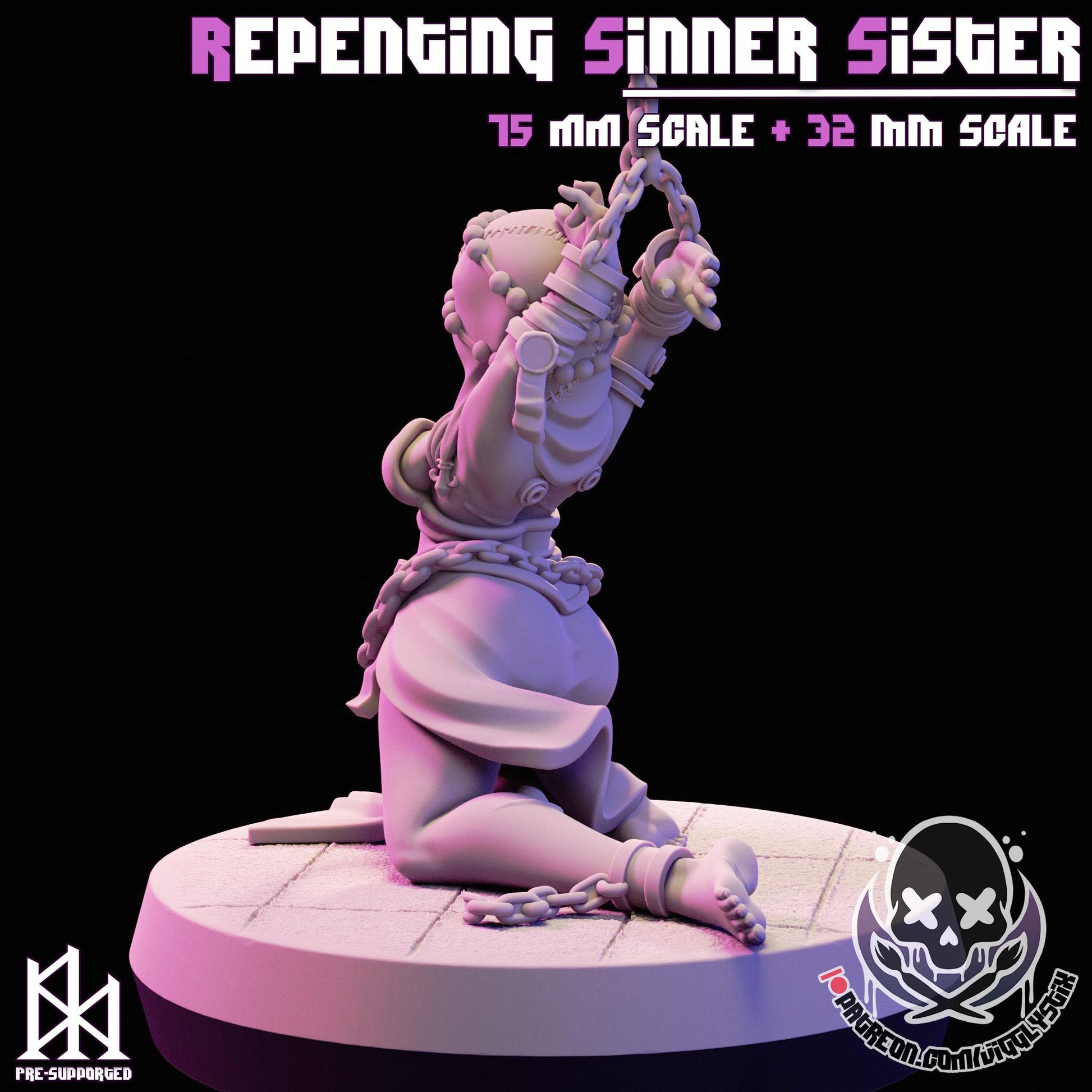 Repenting Sinner Sister | Miniature | Jigglystix