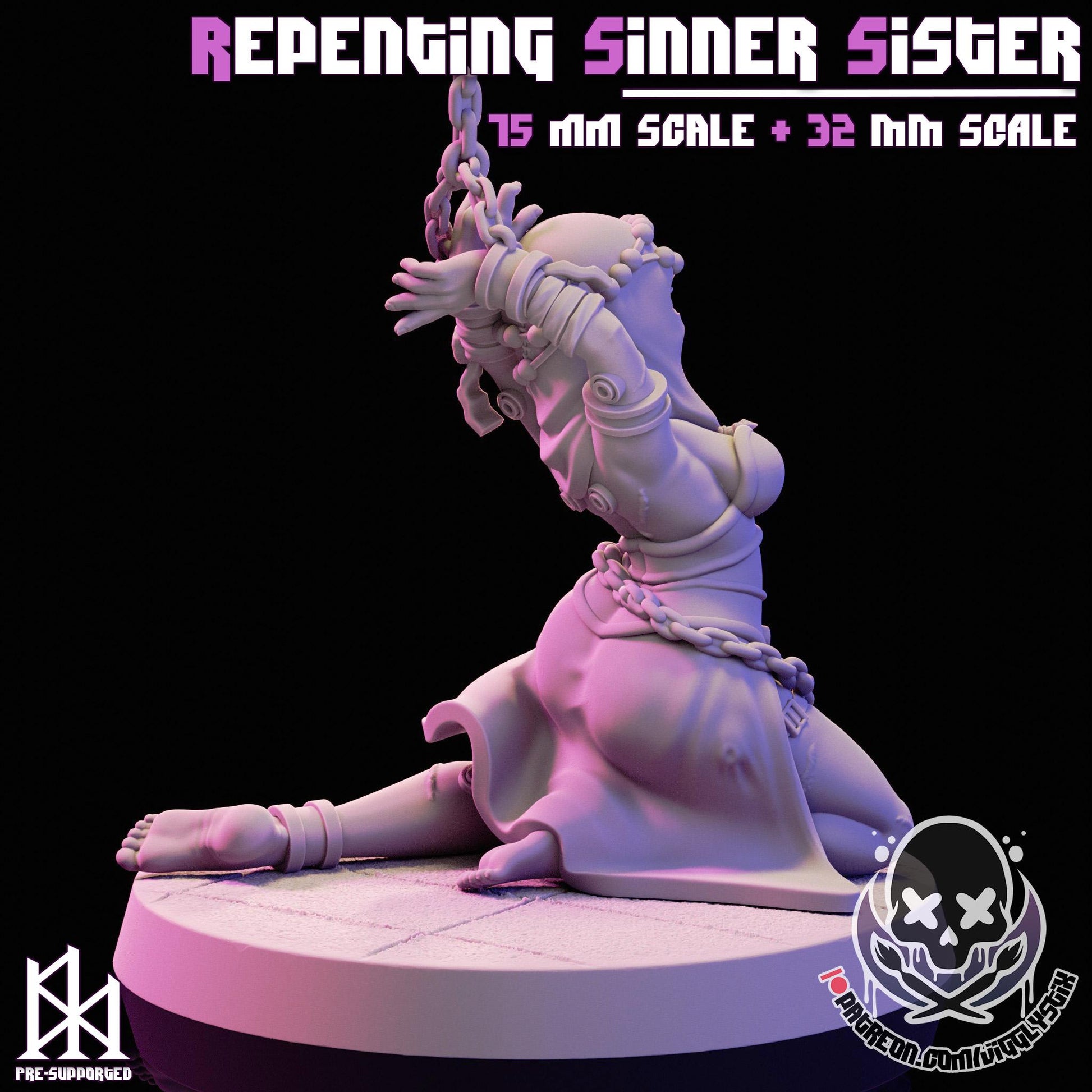 Repenting Sinner Sister | Miniature | Jigglystix