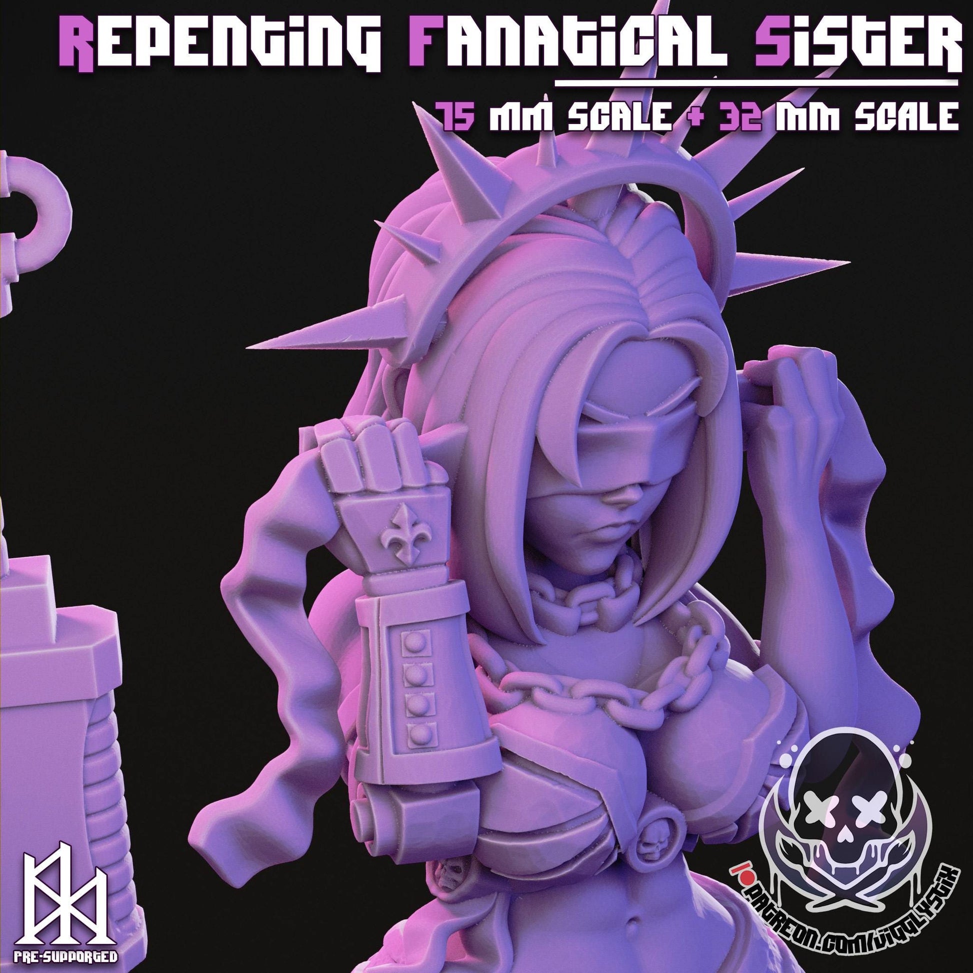 Repenting Fanatical Sister | Miniature | Jigglystix