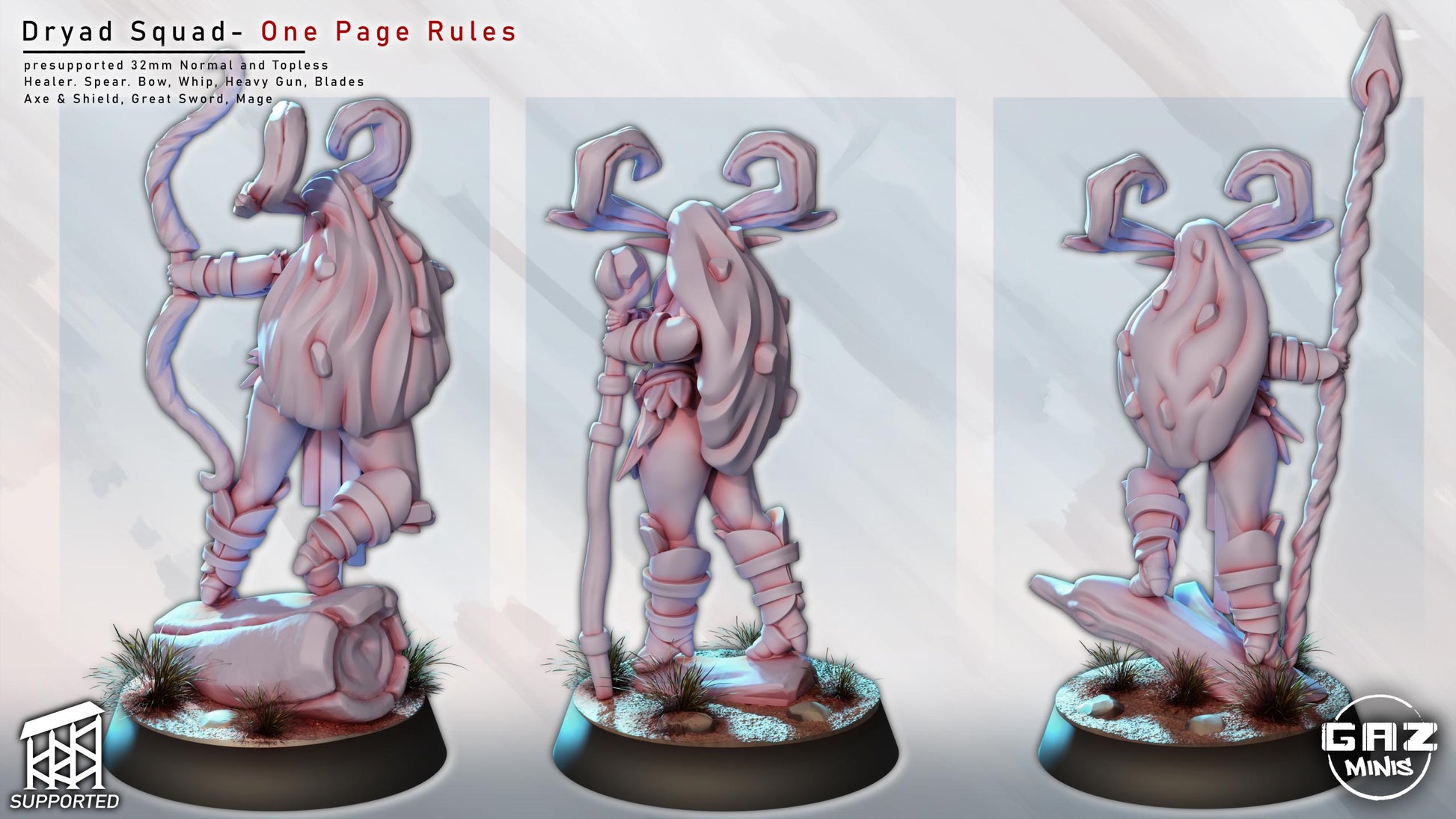 Dryad Squad Miniature Bundle | Gaz Minis
