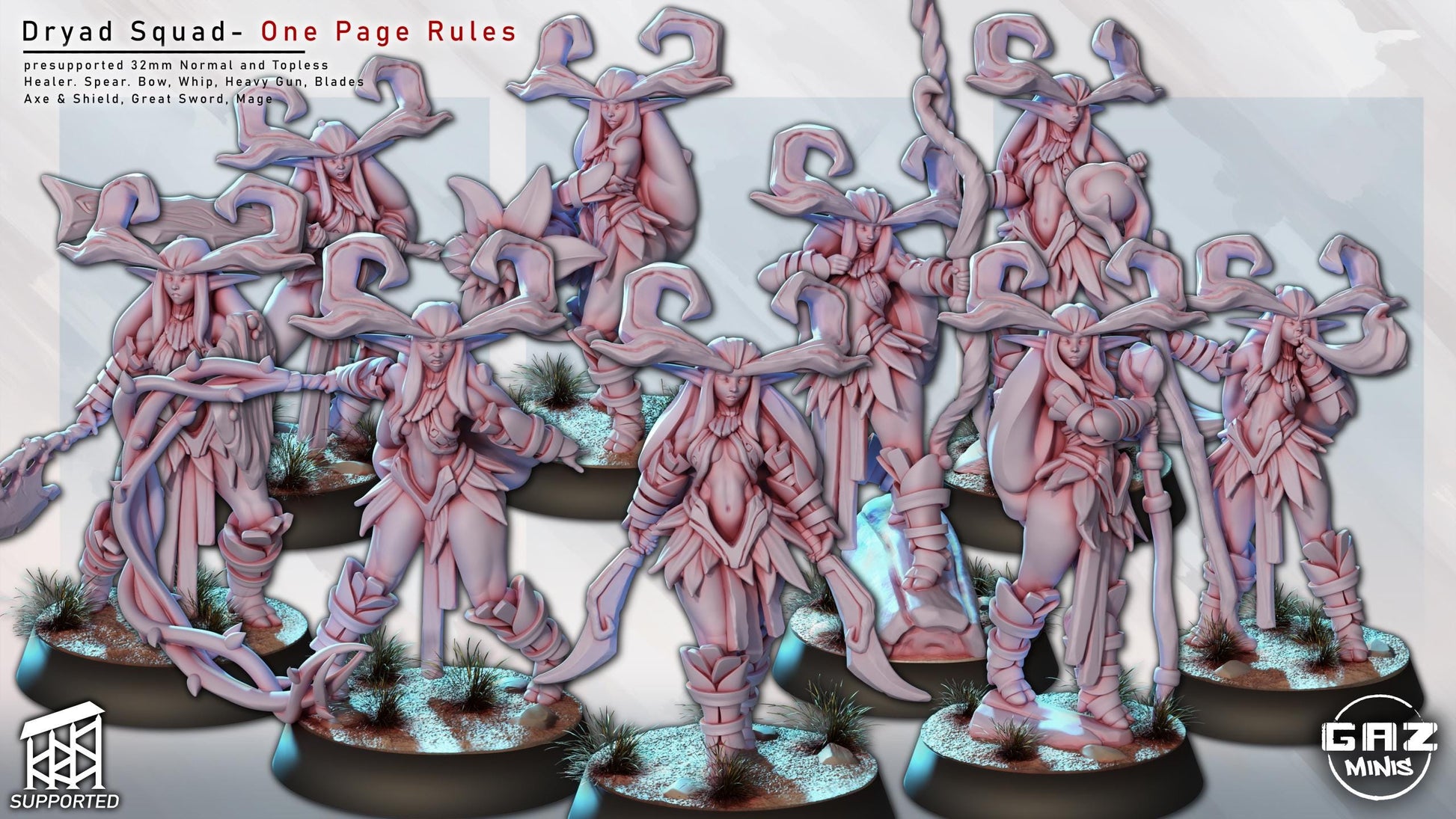 Dryad Squad Miniature Bundle | Gaz Minis
