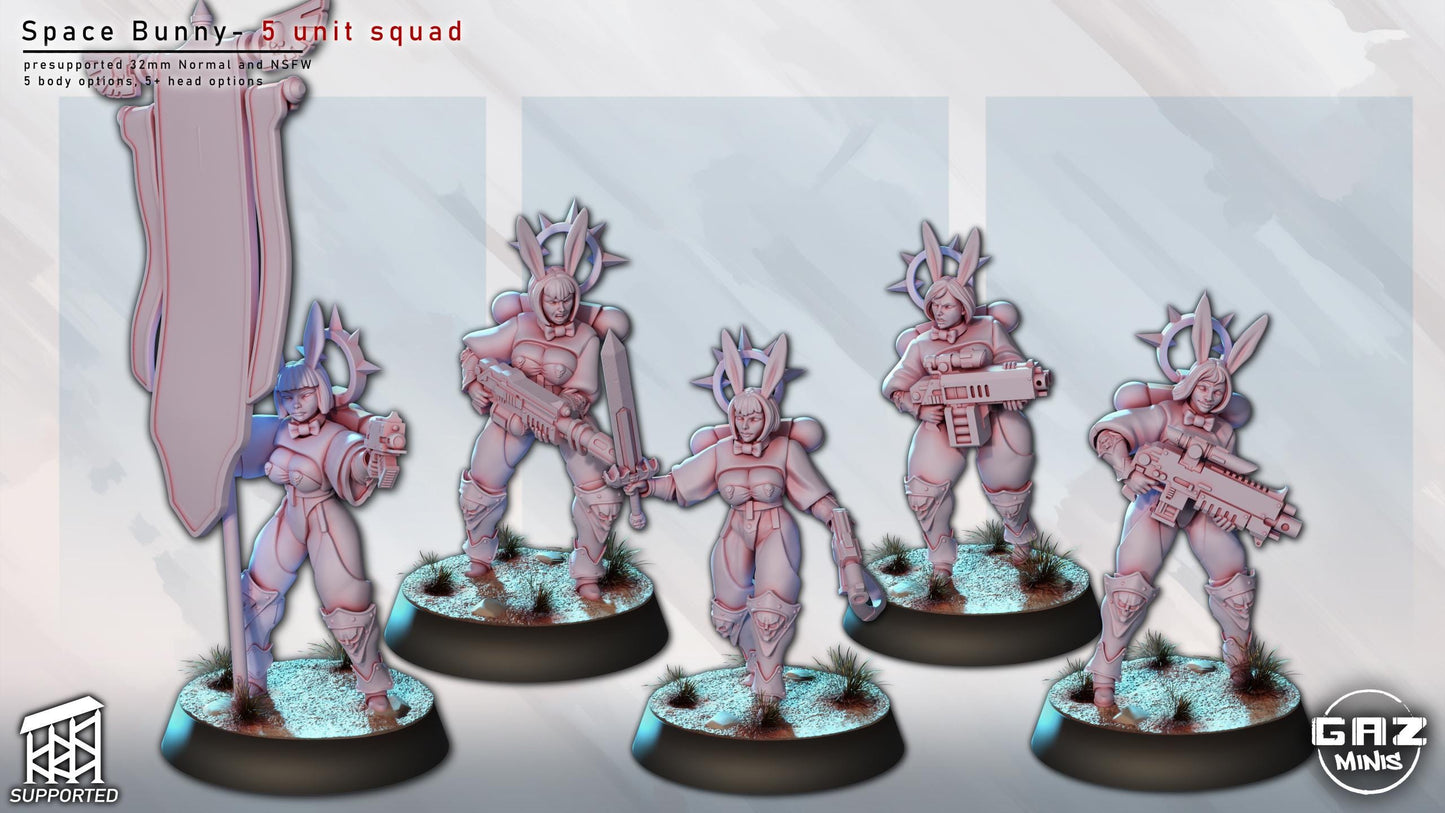 Space Bunny Squad | Pin Up Miniatures | Gaz Minis