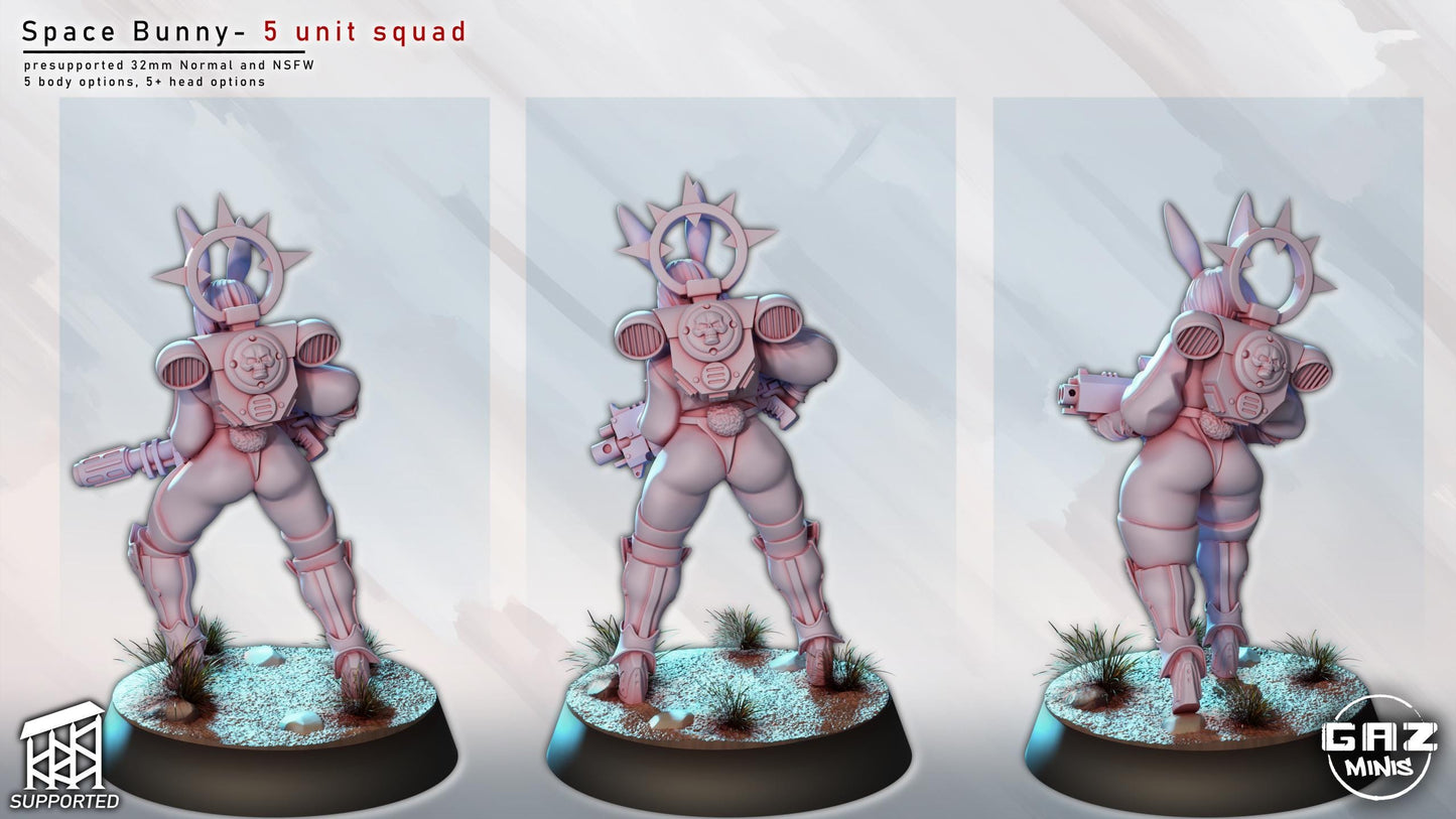 Space Bunny Squad | Pin Up Miniatures | Gaz Minis