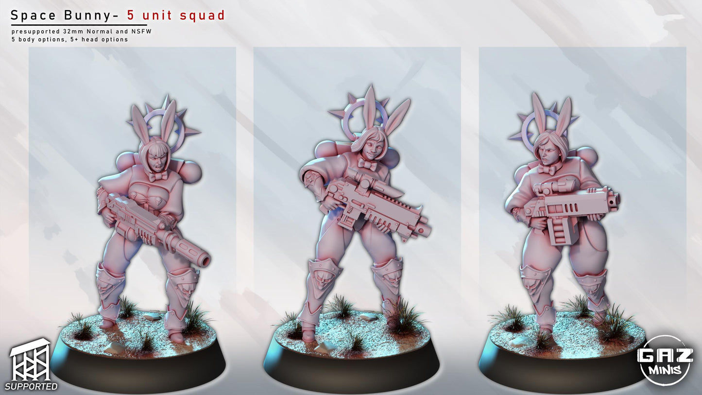 Space Bunny Squad | Pin Up Miniatures | Gaz Minis
