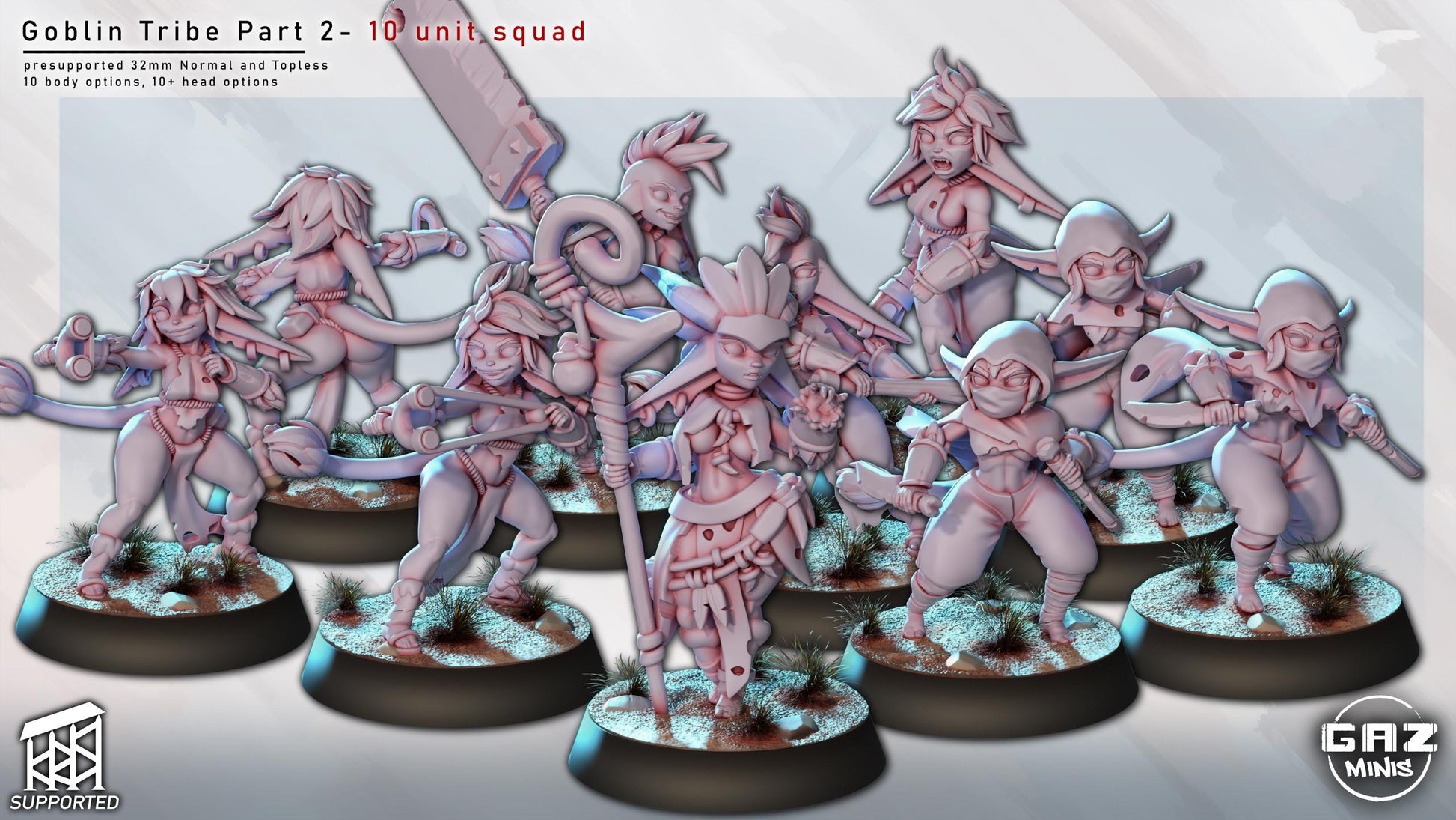 Goblin Tribe Warrior Bundle | Gaz Miniatures