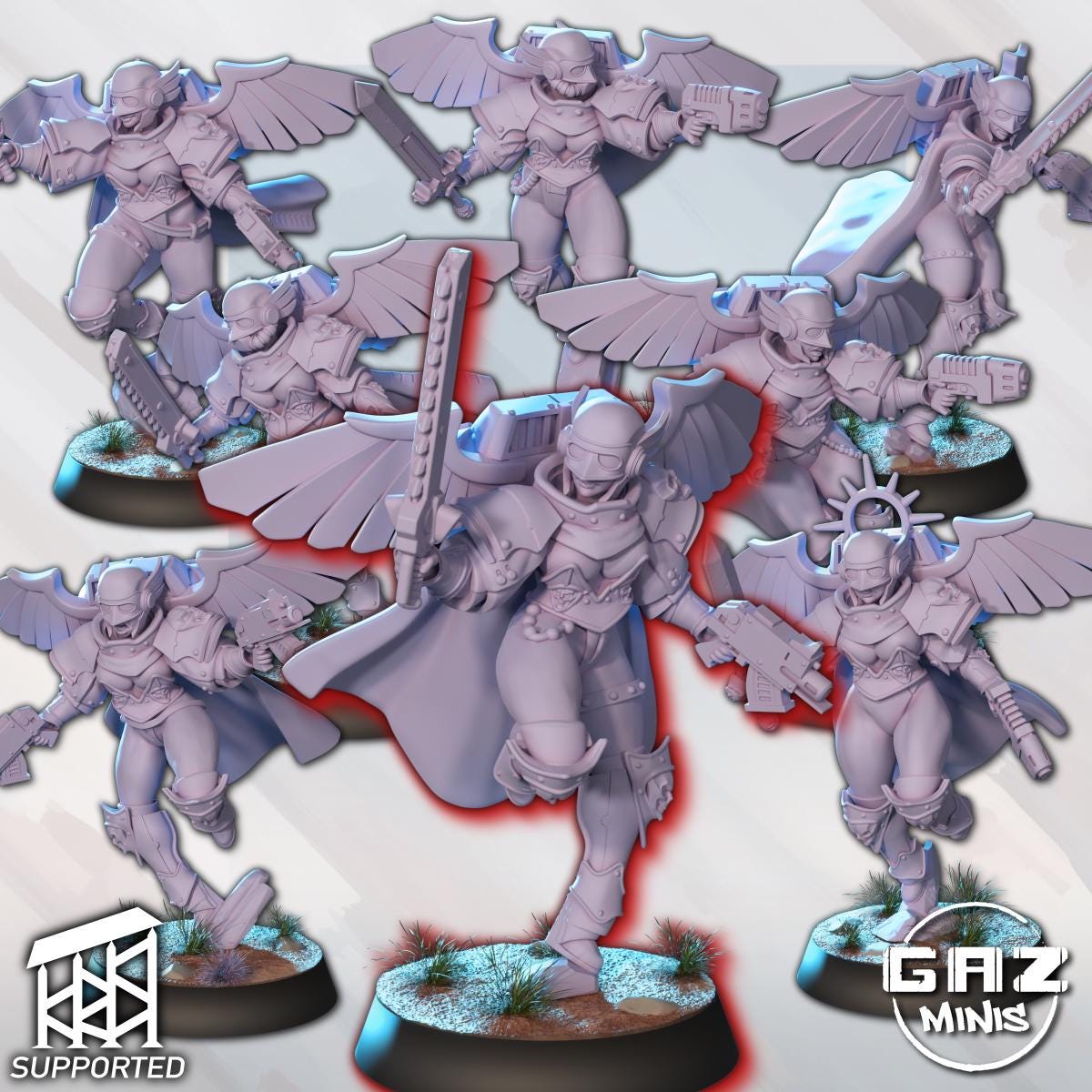 Siblings of Combat JumpPack Miniature Bundle | Gaz Minis