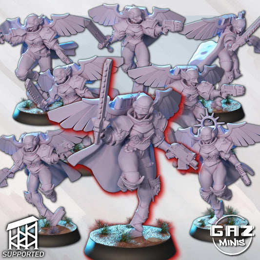 Siblings of Combat JumpPack Miniature Bundle | Gaz Minis