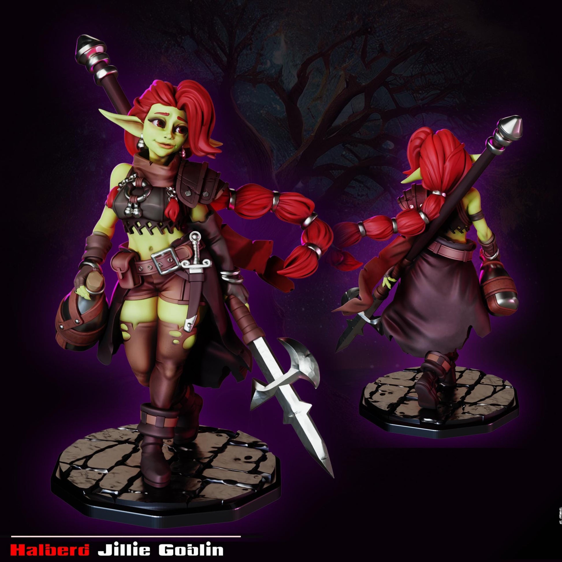 Halberd Goblin Miniature | Gaz Minis