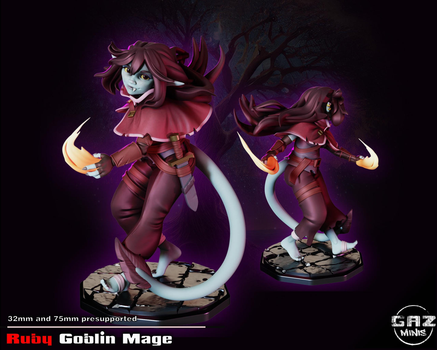 Goblin Mage Miniature | Gaz Minis