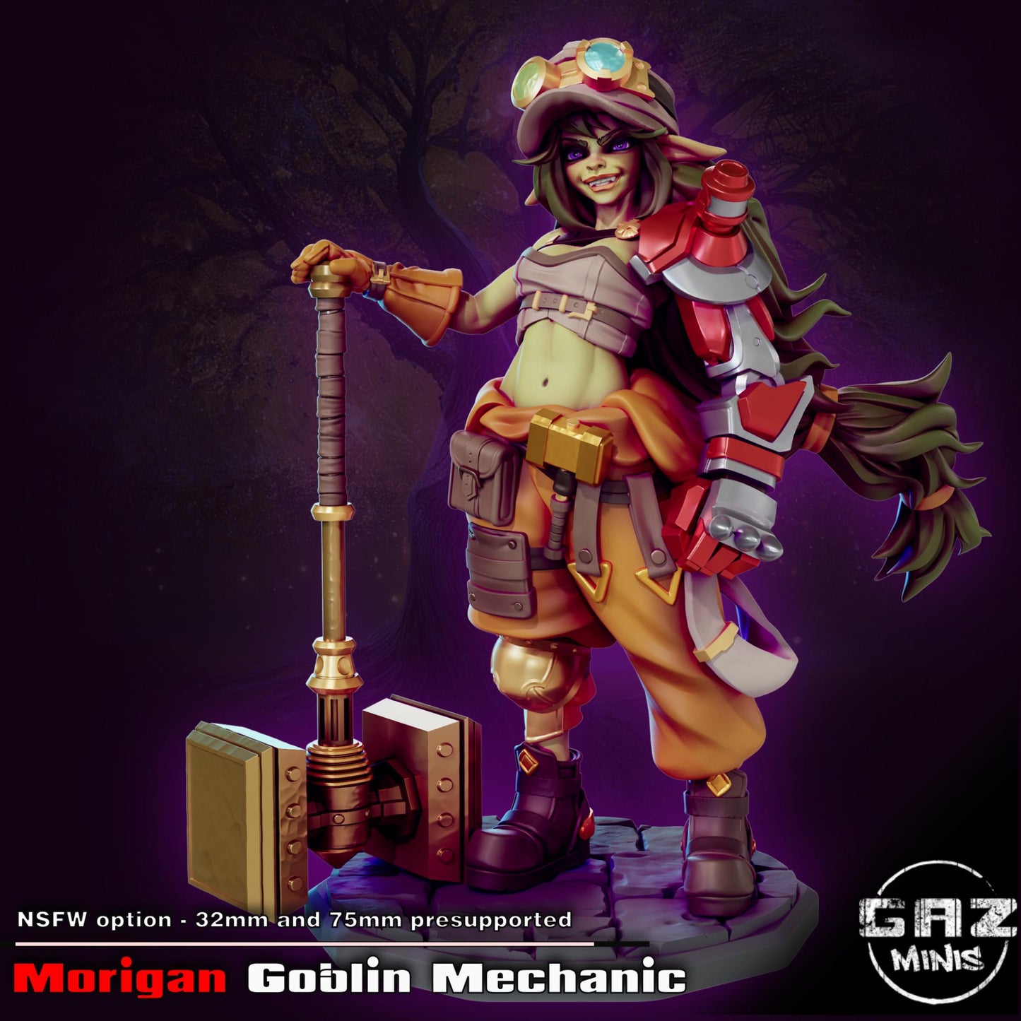 Goblin Mechanic Miniature | Gaz Minis