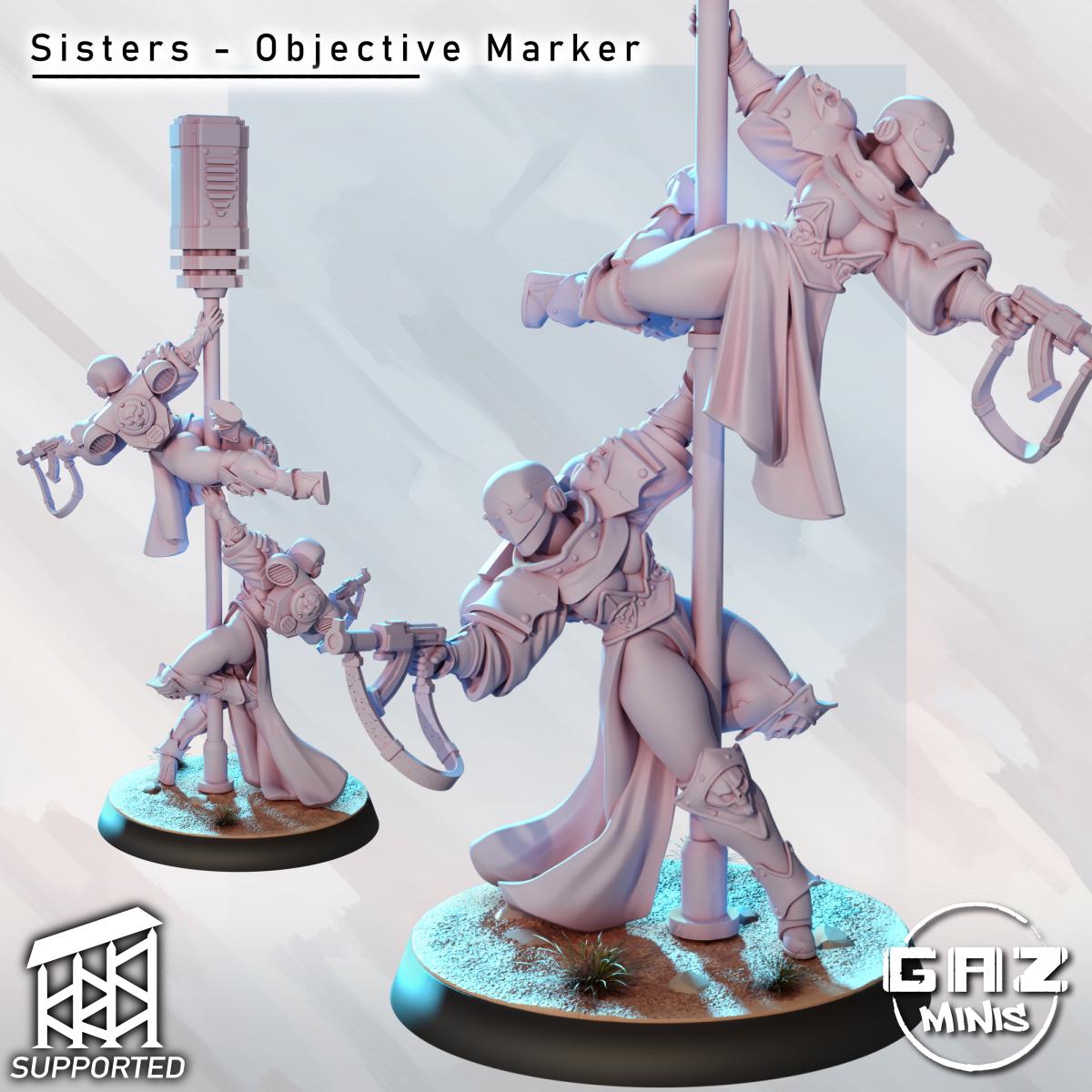 Sisters - Objective Marker Miniature | Gaz Minis