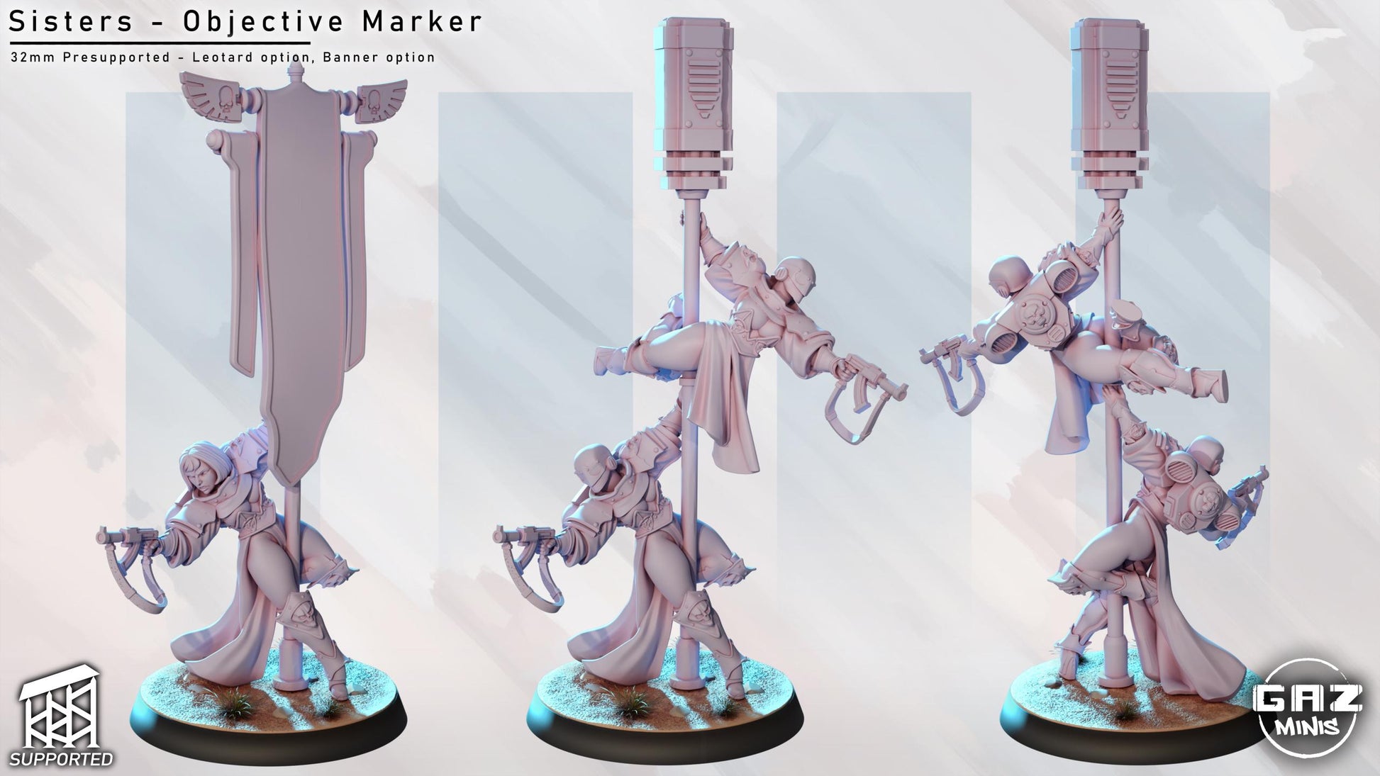Sisters - Objective Marker Miniature | Gaz Minis