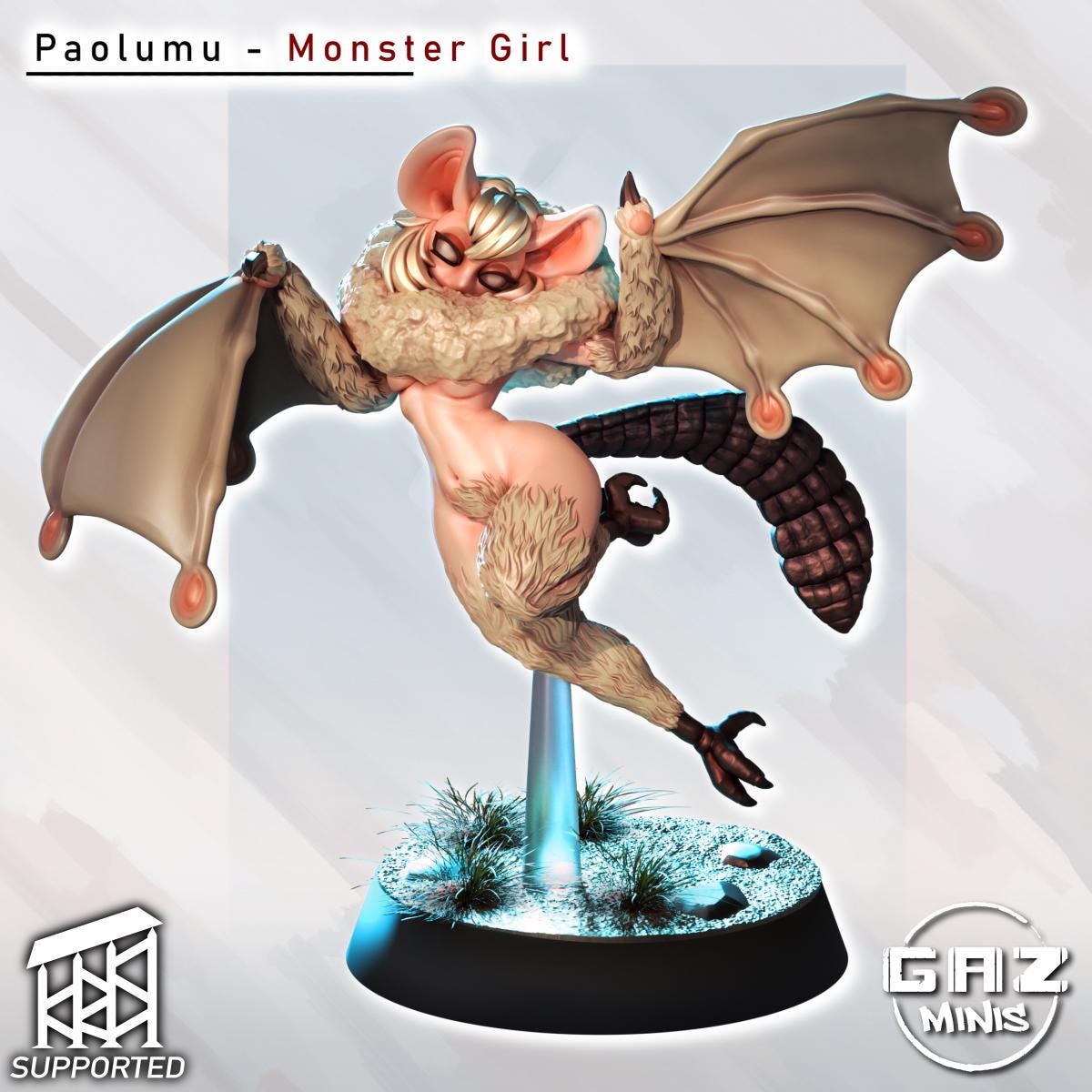 Paolumu - Bat Monster Girl Miniature | Gaz Minis
