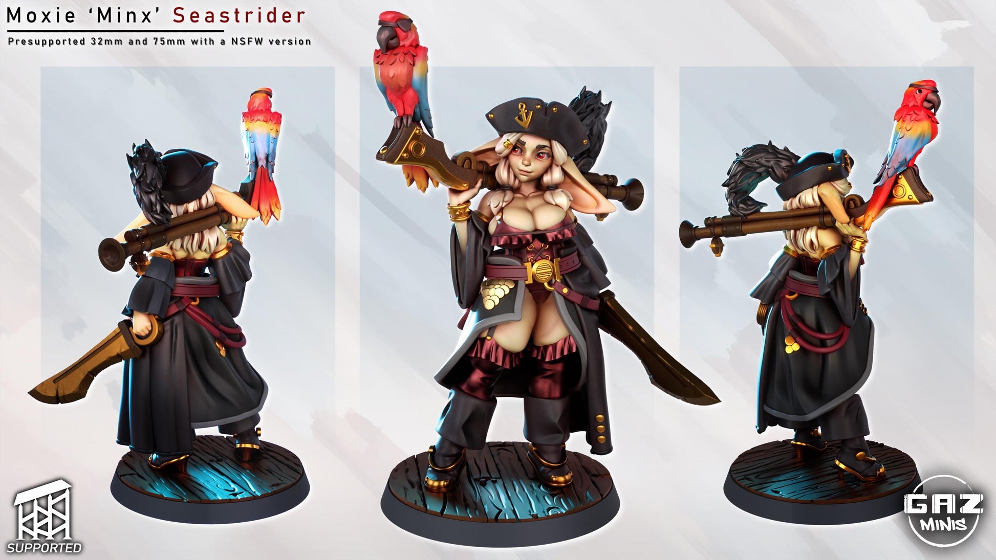 Pirate Goblin Girl Miniature | Gaz Minis