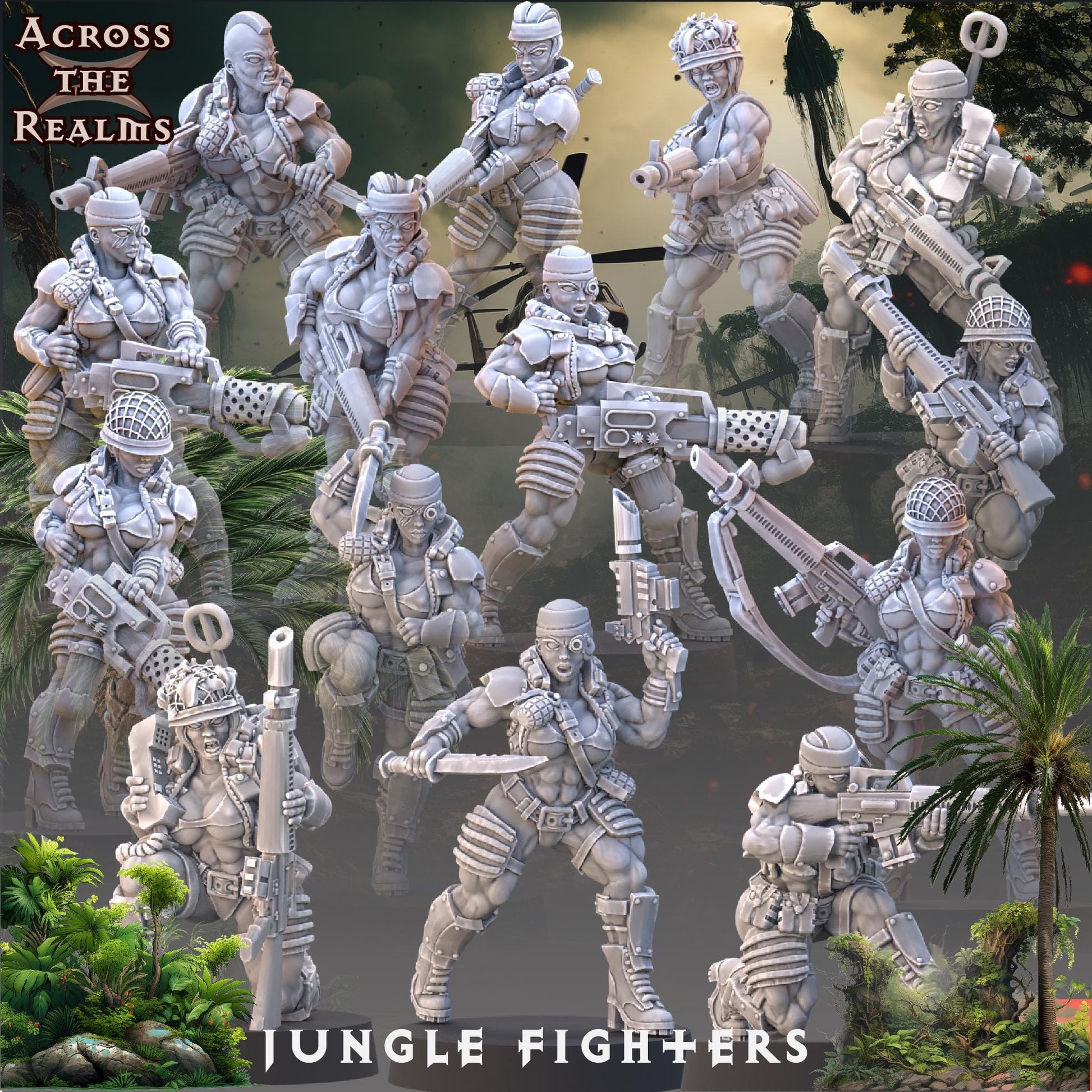 Jungle Fighter Miniatures | Across the Realms