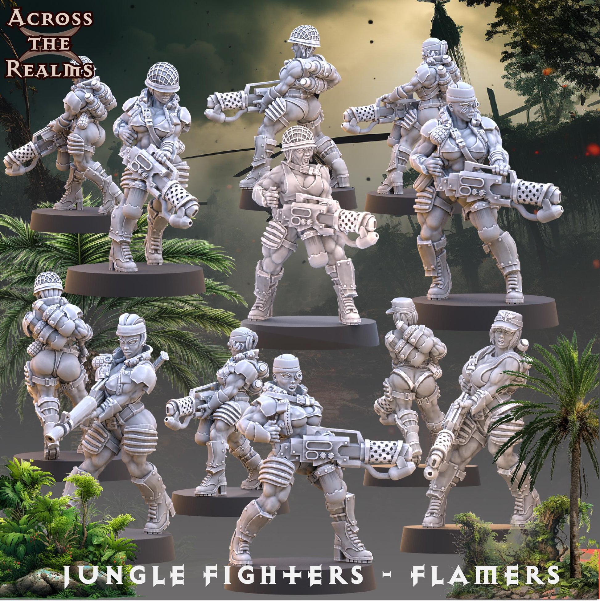 Jungle Fighter Miniatures | Across the Realms
