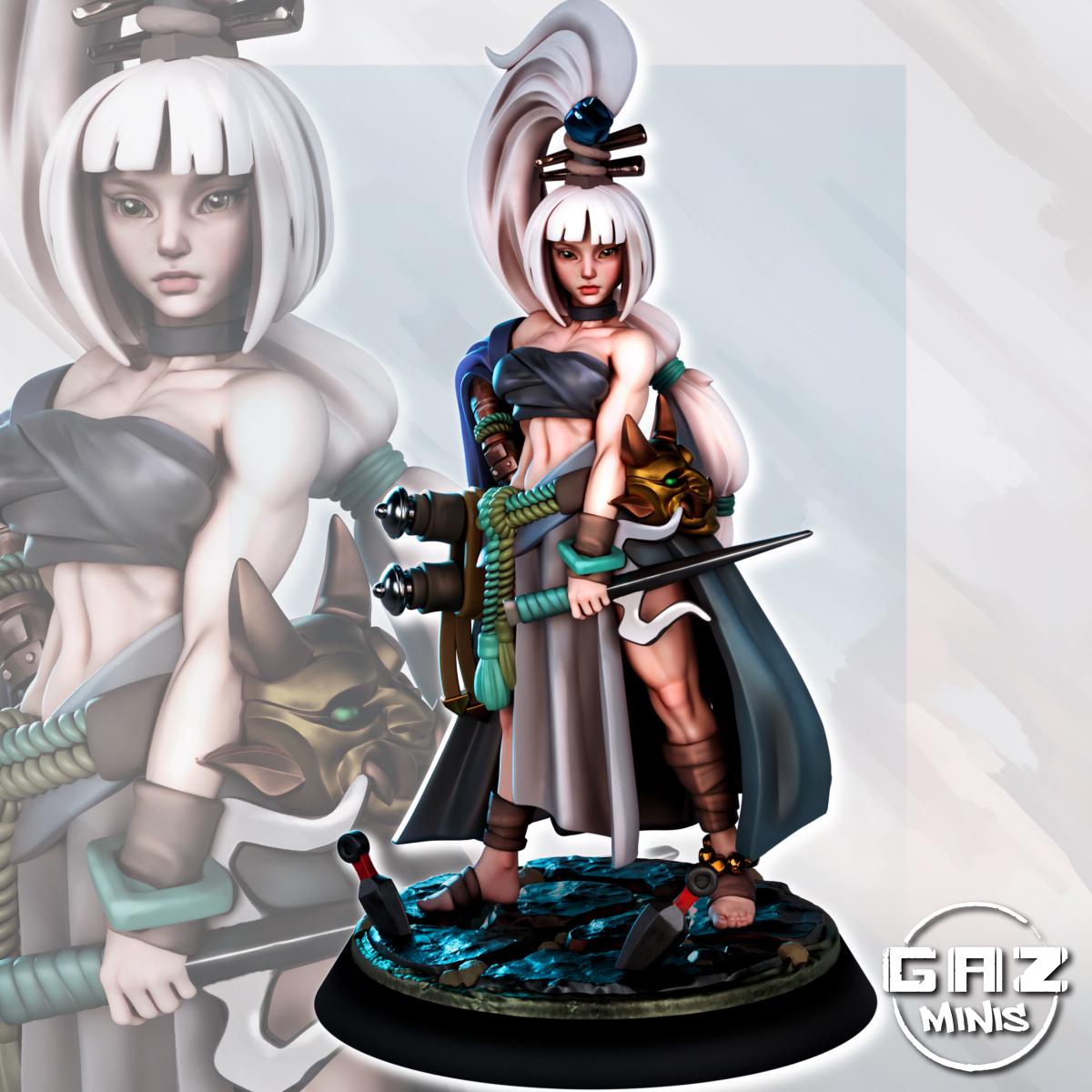Rin Shadowdancer - Ninja Miniature | Gaz Minis