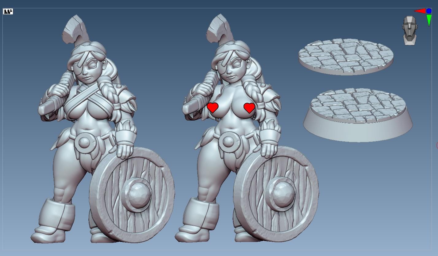 Dwarf Barbarian Miniature | Gaz Minis