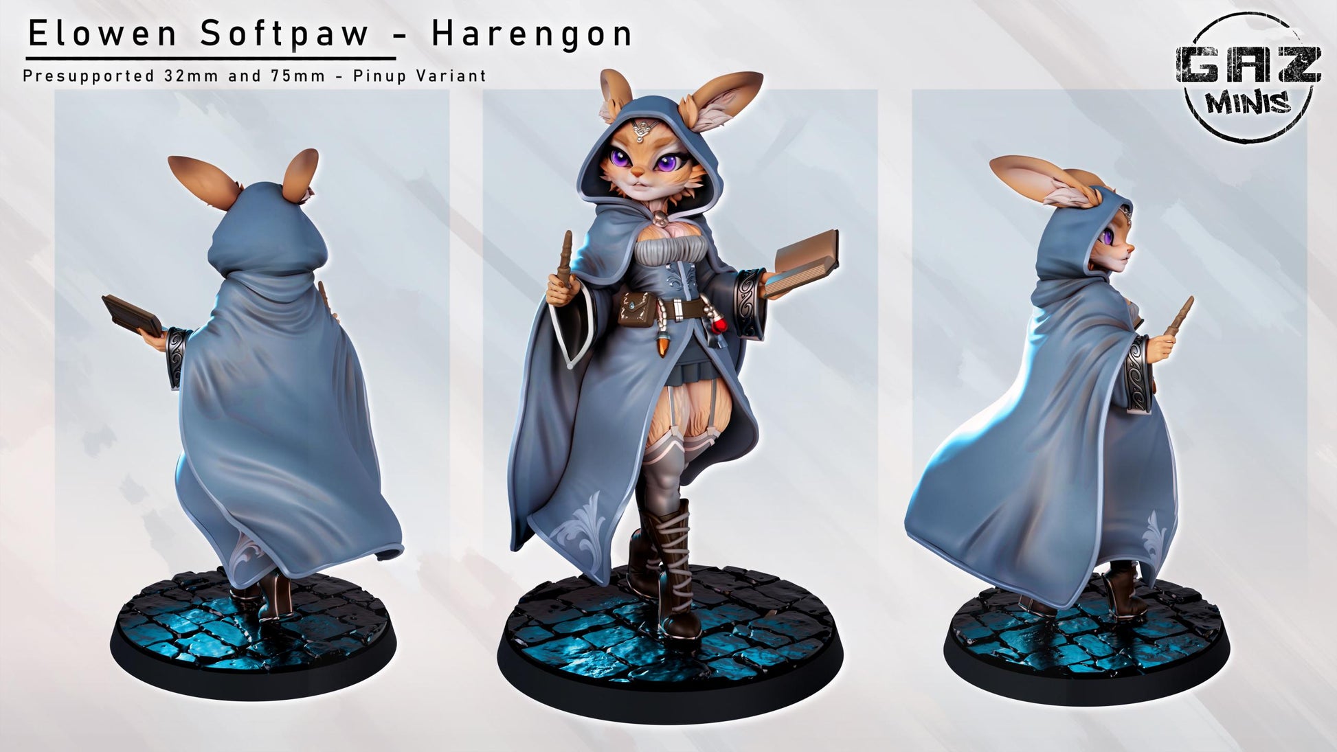 Elowen Softpaw - Rabbitfolk Miniature | Gaz Minis